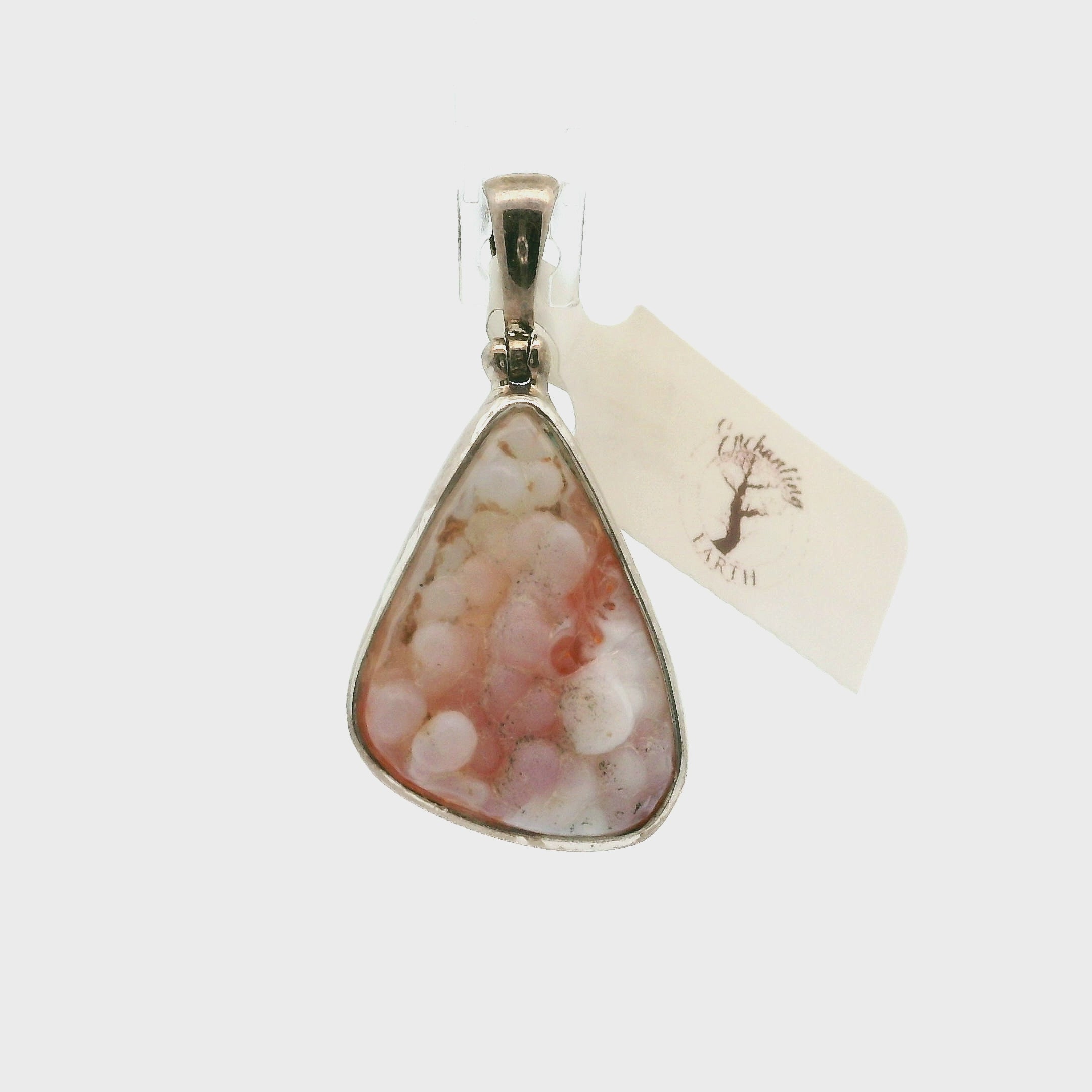 Magma Chalcedony Pendant .925 Silver for Promoting Creativity