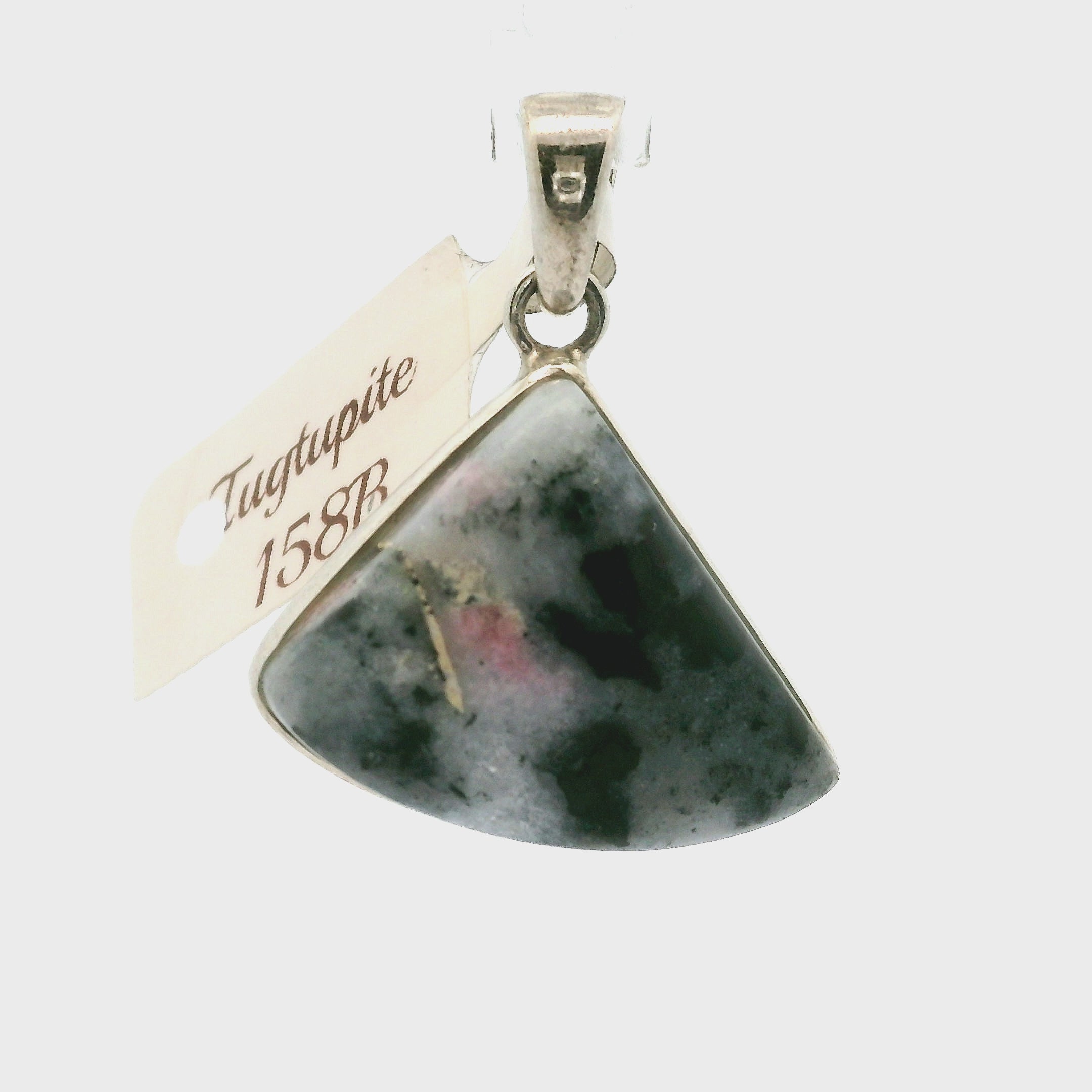 Tugtupite Pendant 925 Silver for Joy, Love and Empowerment