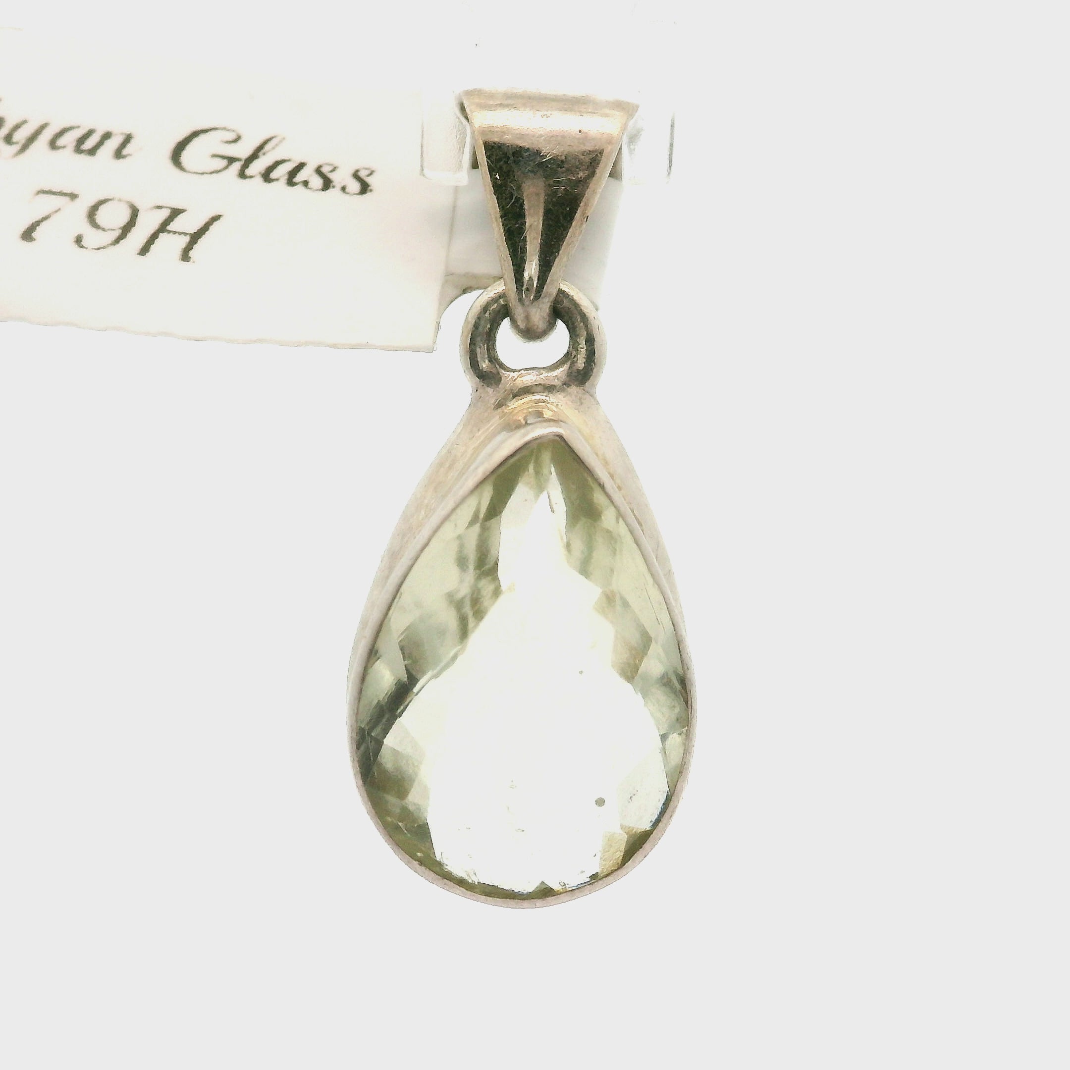 Libyan Desert Glass Bezel Pendant.925 Silver for Confidence, Manifestation and Personal Power