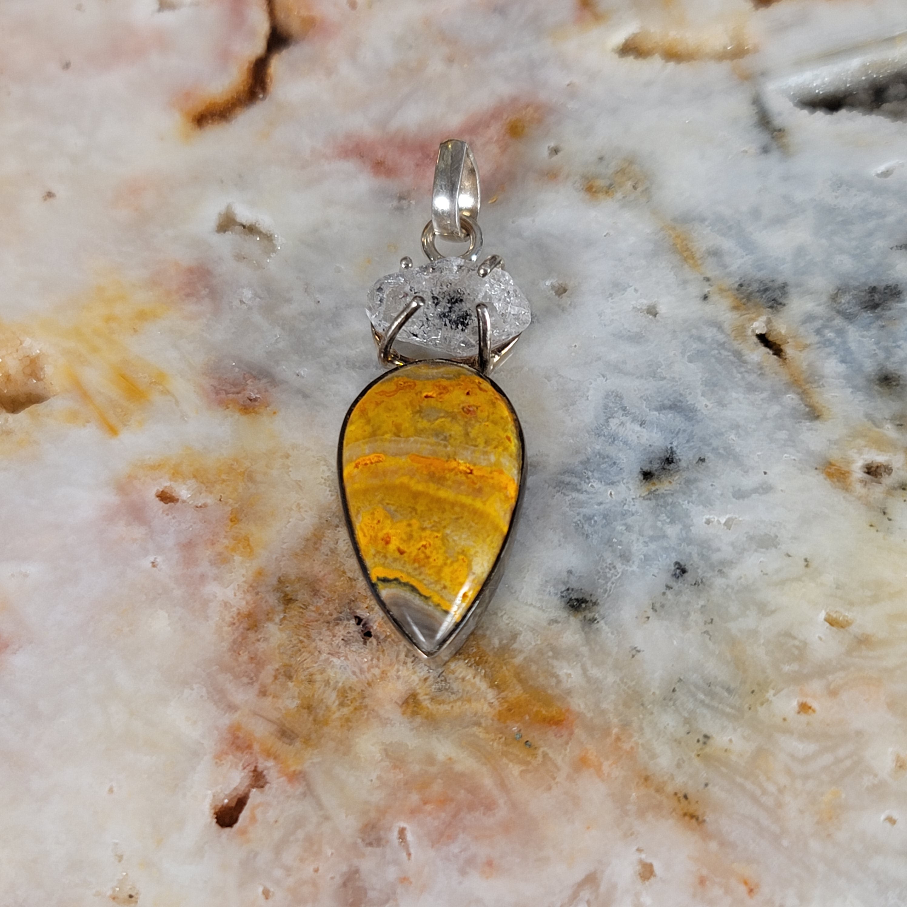 Bumblebee Pendant .925 Silver for Confidence, Creative Manifestation and Personal Power