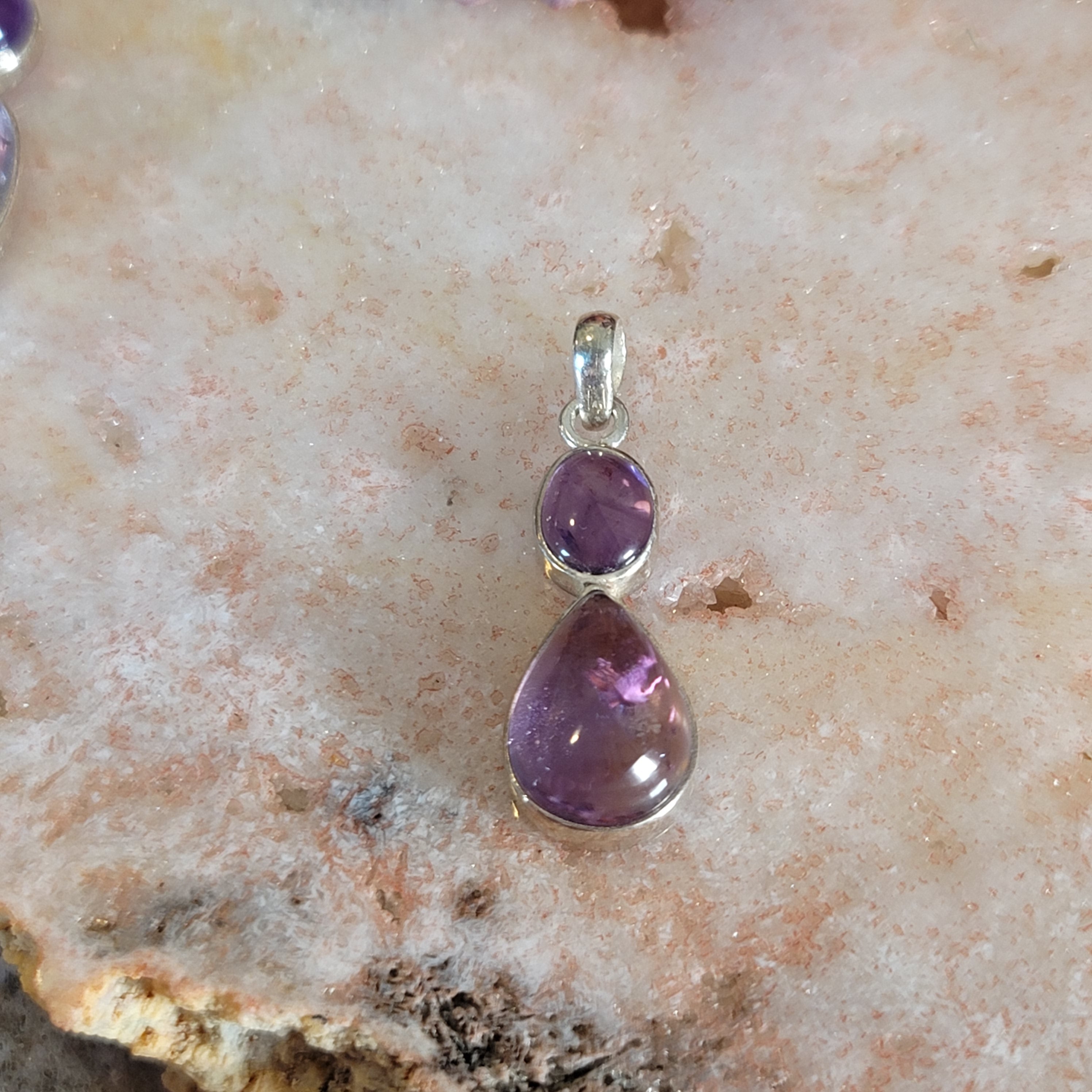 Ametrine Pendant .925 Silver for Action & Empowerment to Pursue Your Dreams