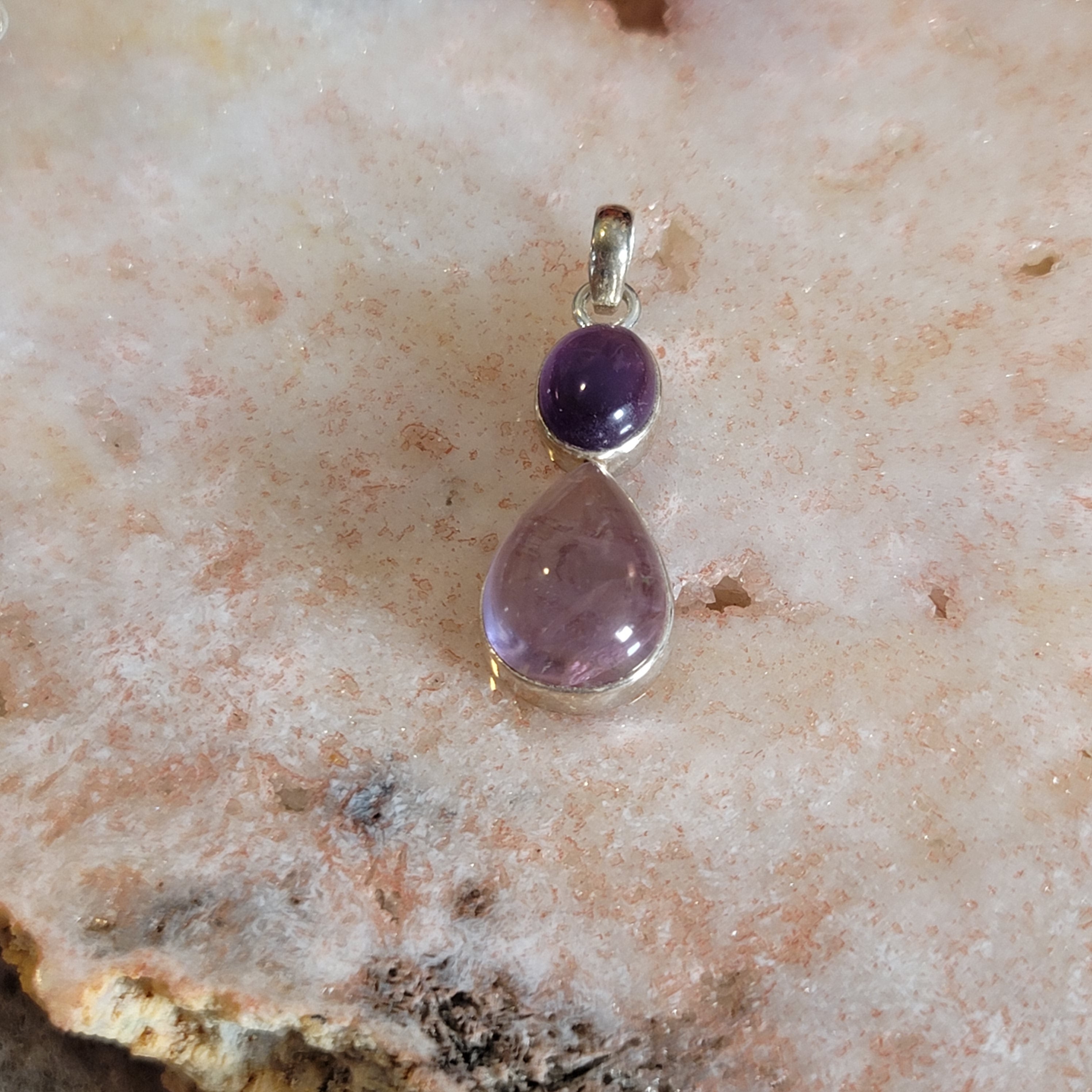 Ametrine Pendant .925 Silver for Action & Empowerment to Pursue Your Dreams