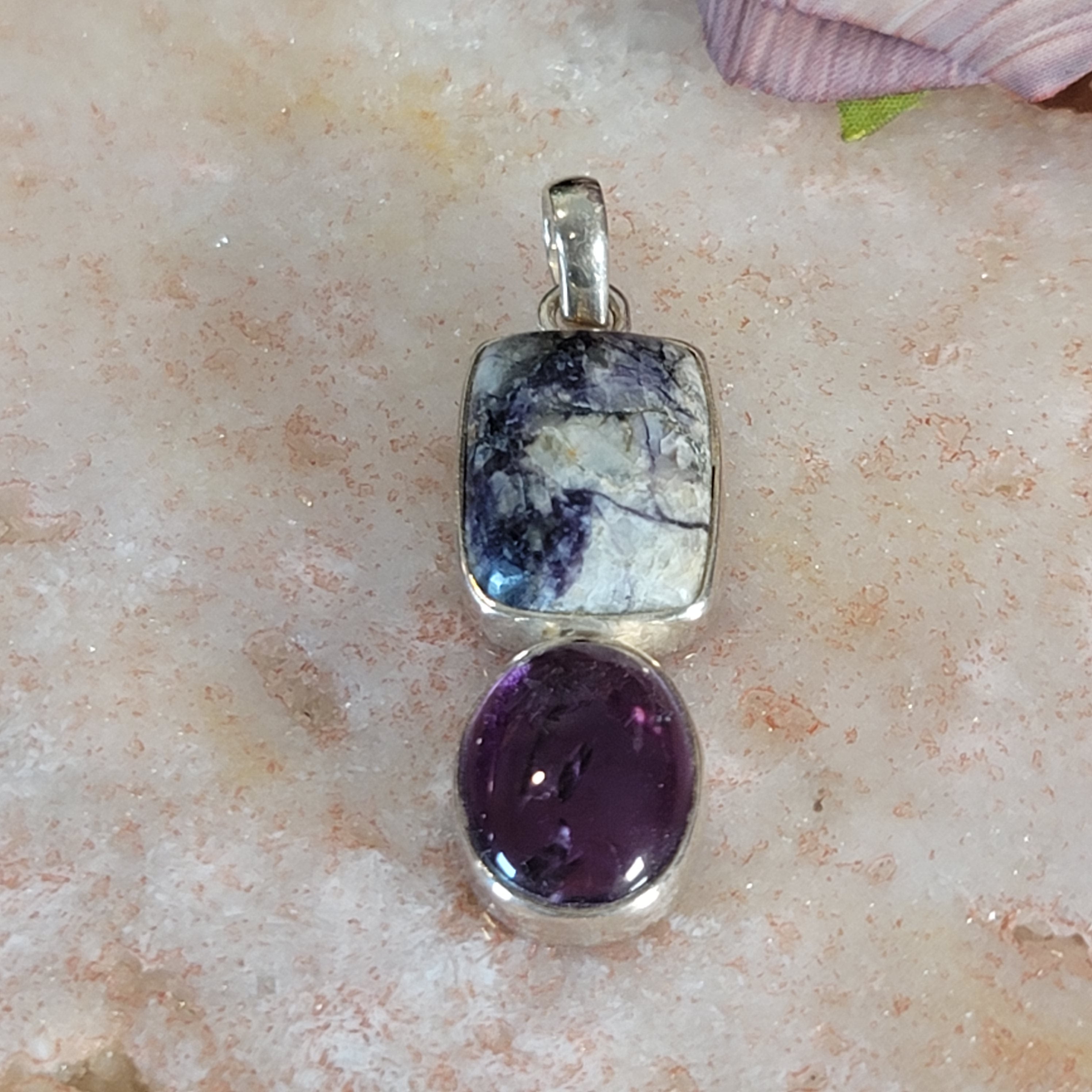 Purple Opal Pendant .925 Silver Pendant for Spiritual Insight and Realization of your Path