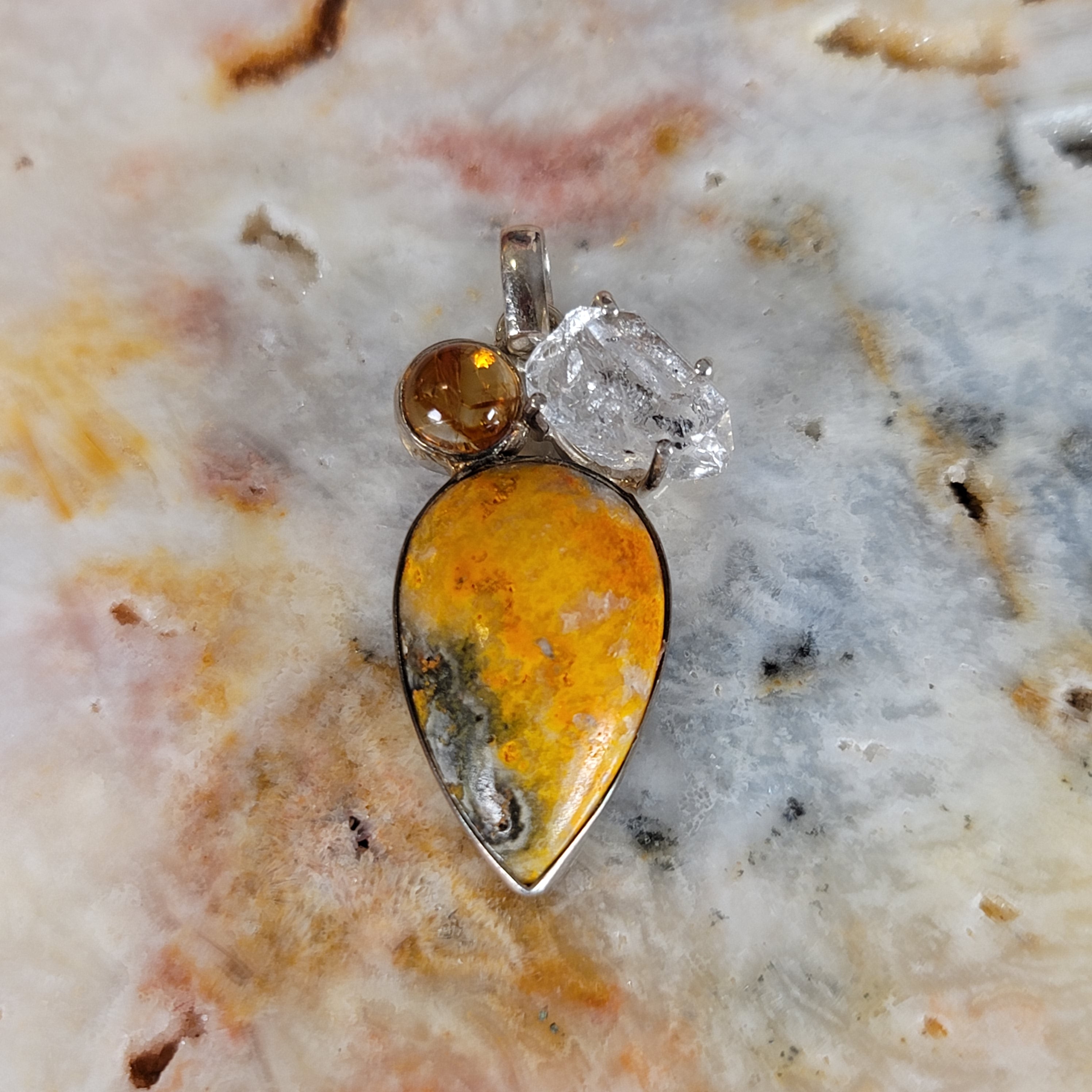 Bumblebee Pendant .925 Silver for Confidence, Creative Manifestation and Personal Power