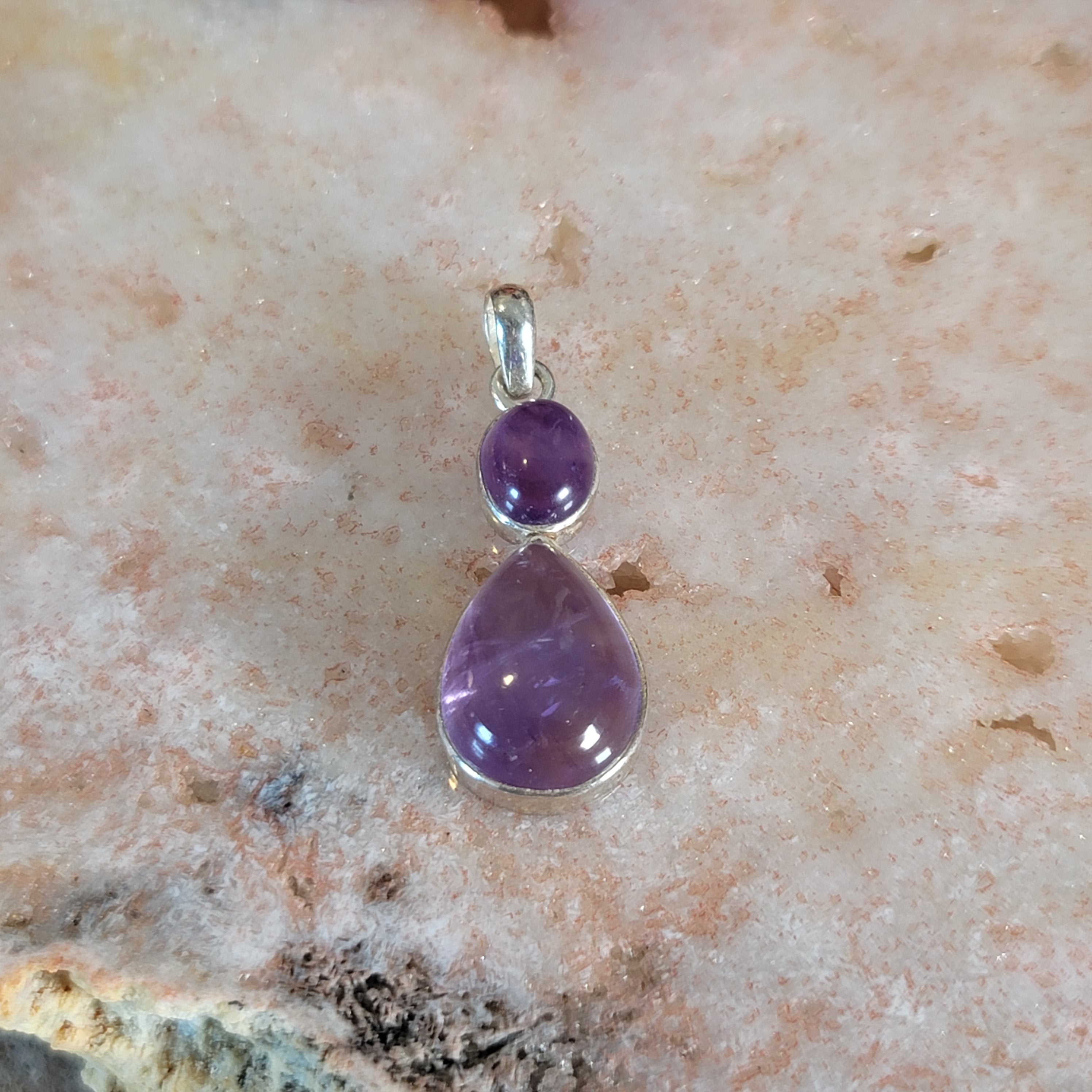 Ametrine Pendant .925 Silver for Action & Empowerment to Pursue Your Dreams