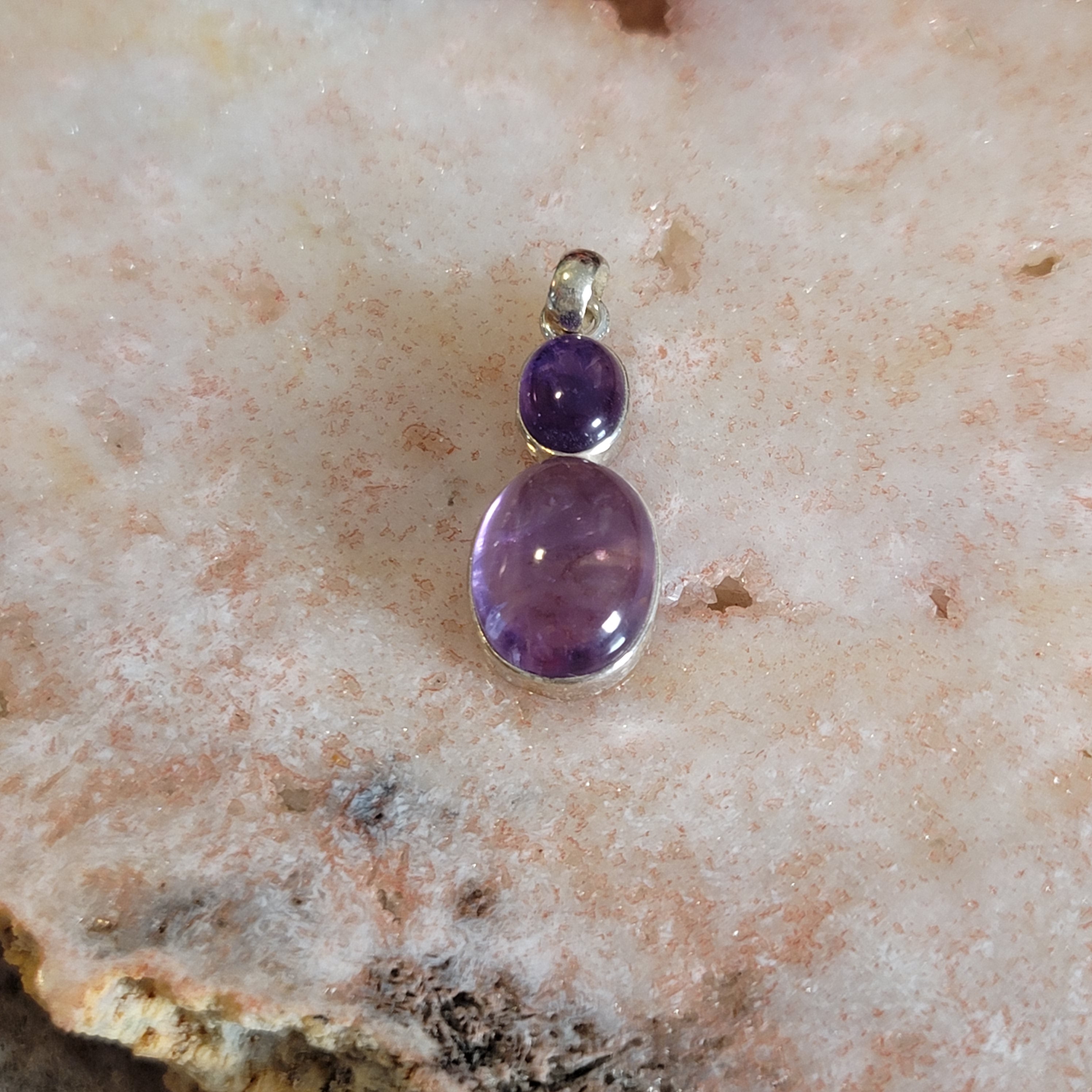 Ametrine Pendant .925 Silver for Action & Empowerment to Pursue Your Dreams