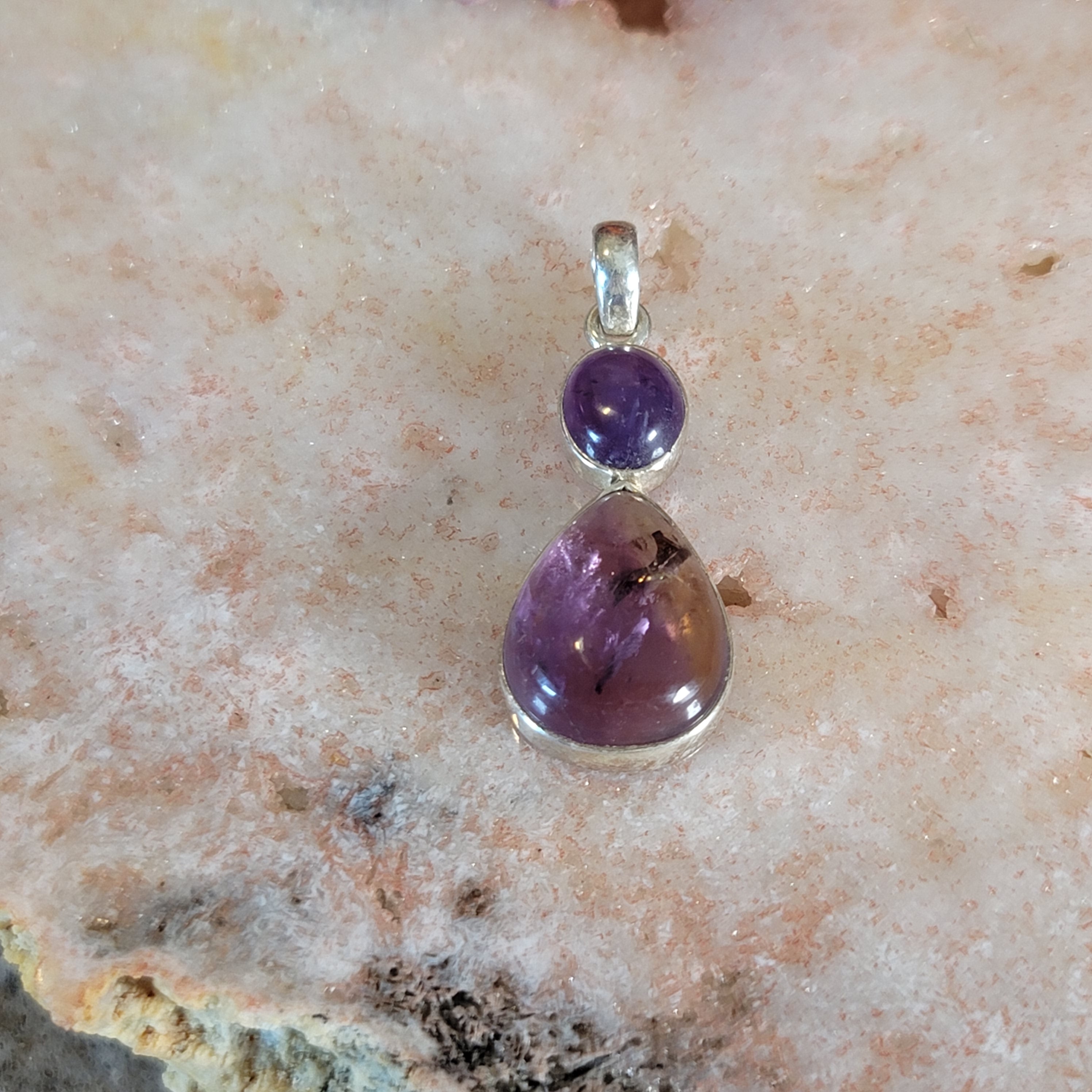 Ametrine Pendant .925 Silver for Action & Empowerment to Pursue Your Dreams