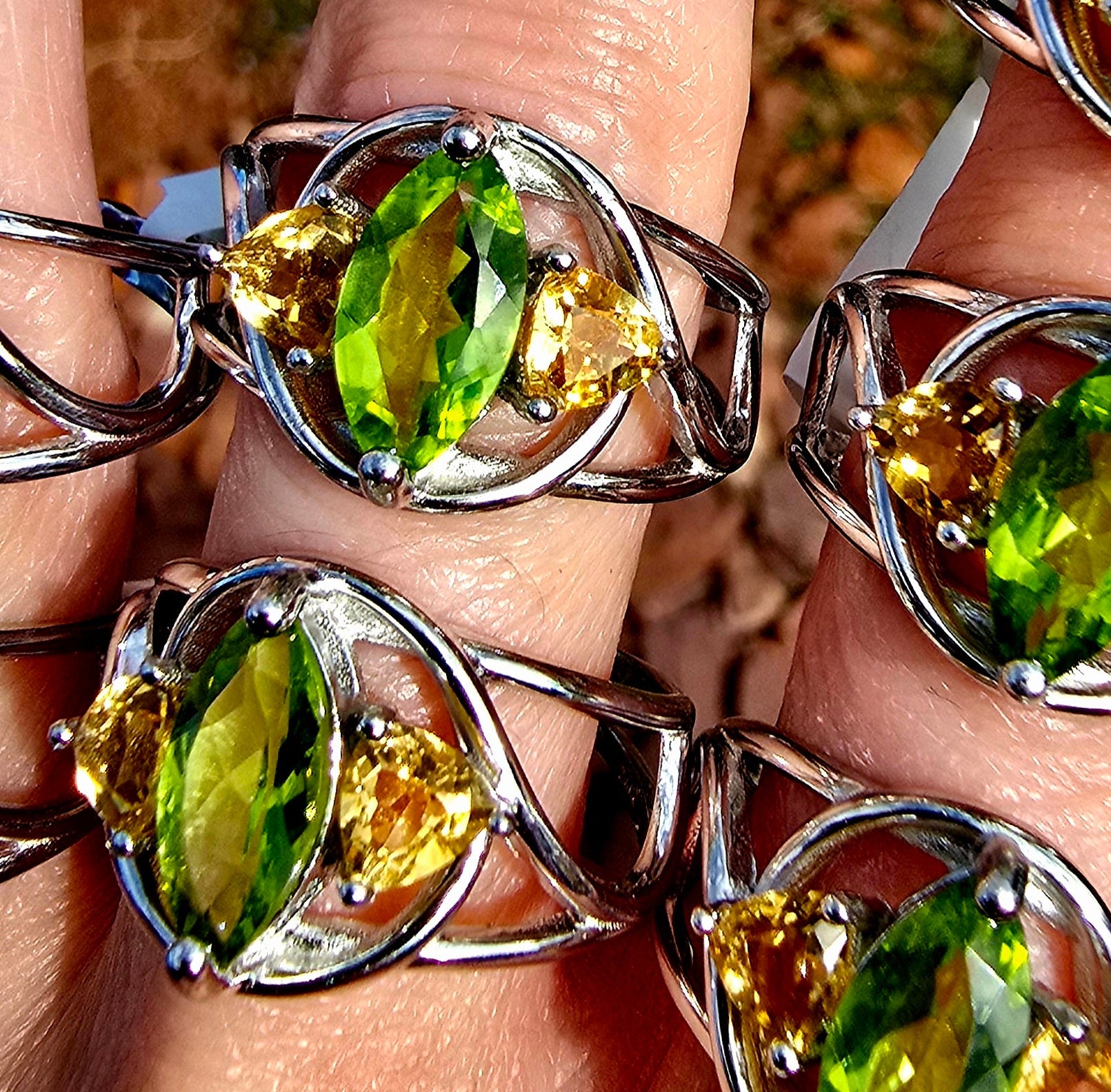 Triple Stone Crown Ring .925 Silver for Embracing your Power