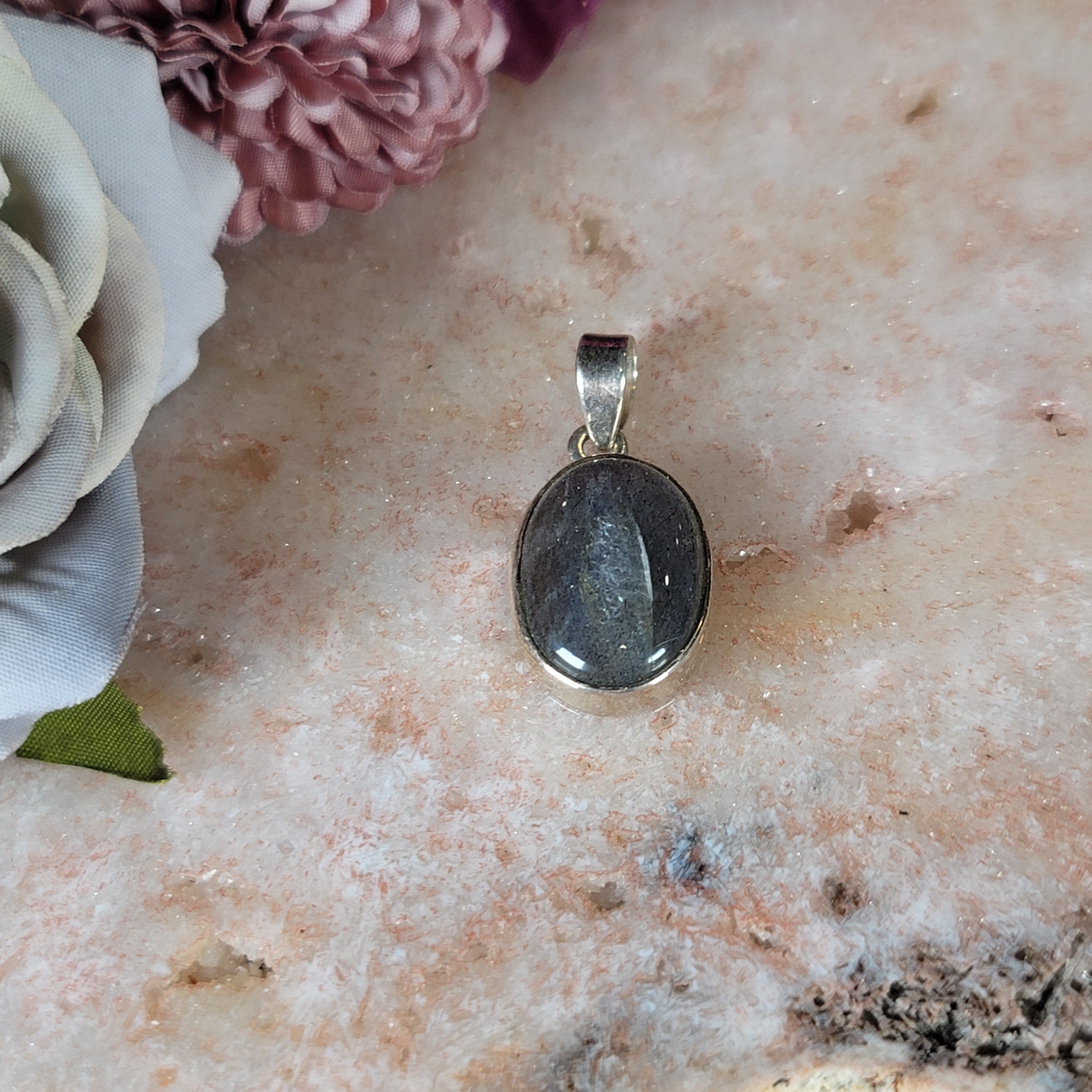 Labradorite Pendant .925 Silver for Intuition and Transformation