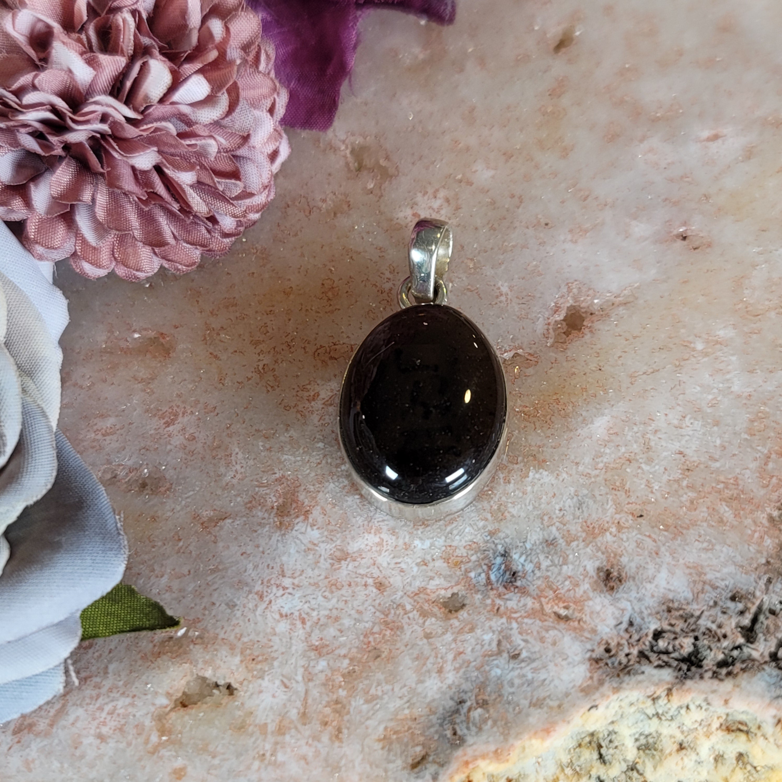 Smokey Quartz Pendant .925 Silver for Manifestation, Protection and Purification