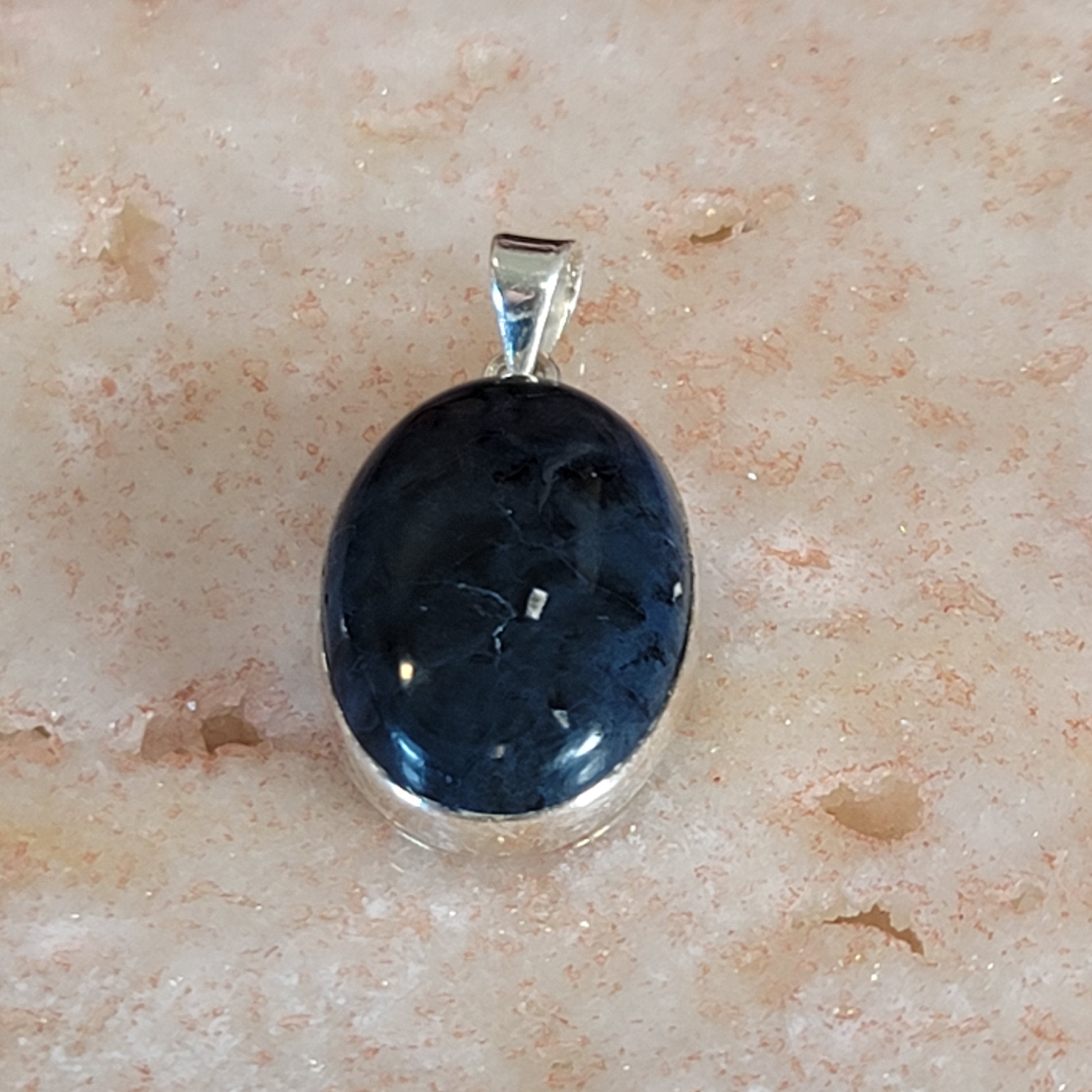 Vivianite Pendant .925 Silver for Compassion, Inspiration and Kindness