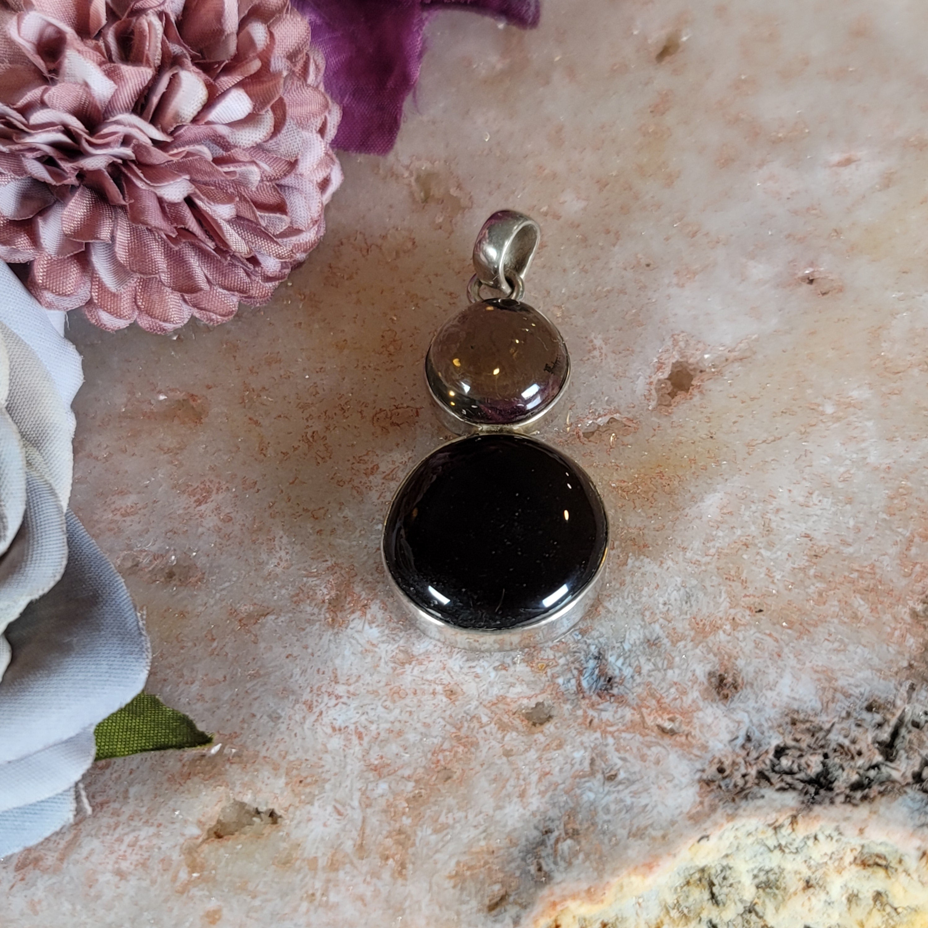 Smokey Quartz Pendant .925 Silver for Manifestation, Protection and Purification