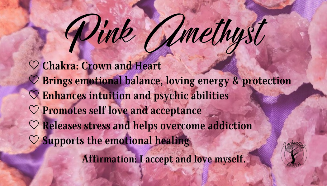 Pink Amethyst Candle for Intuition, Protection and Stress Relief