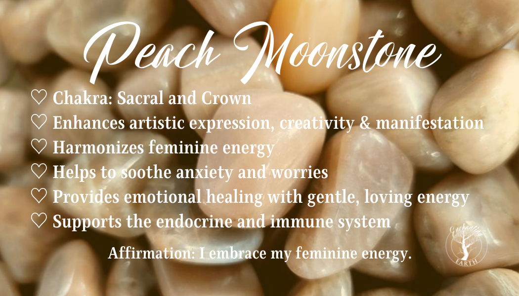 Peach Moonstone Tumble for Artistic Expression, Creativity & Manifestation