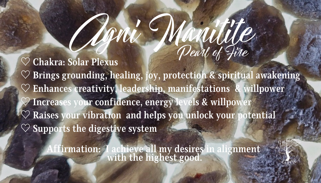 Agni Manitite (Pearl of Fire) Skull for Solar Plexus Healing & Manifesting