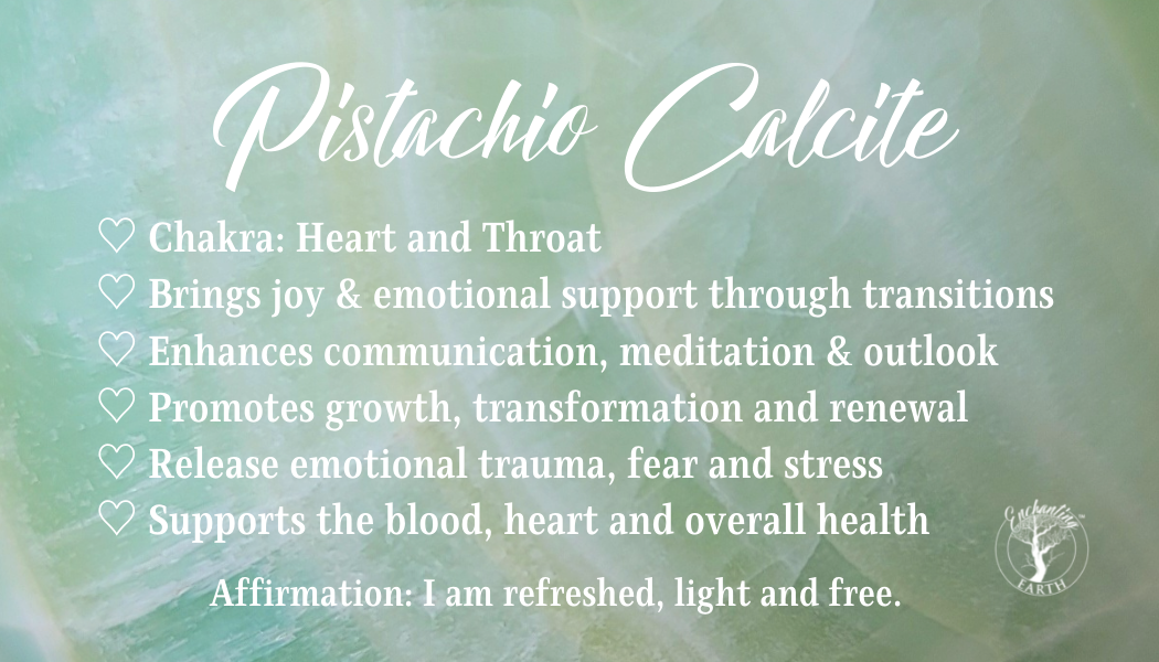 Pistachio Calcite Tumble for Joy and Emotional Support through Transitions