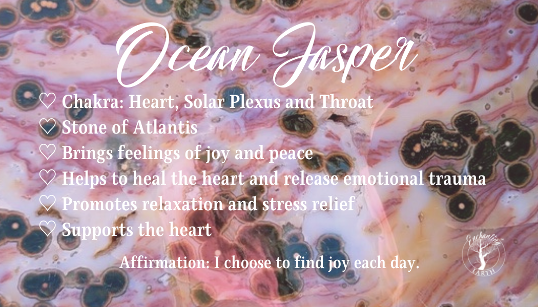 Ocean Jasper Tumble (8th Vein, Extra Grade) for Joy and Peace