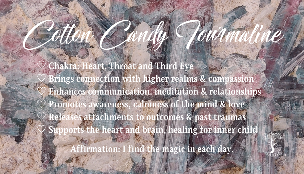 Cotton Candy Watermelon Tourmaline Raw Specimen for Heart Healing, Joy and Love