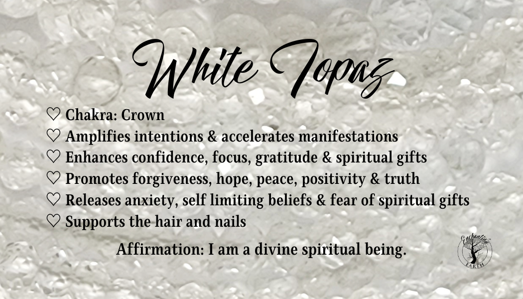 White Topaz Bracelet for Excelerating Manifestations.