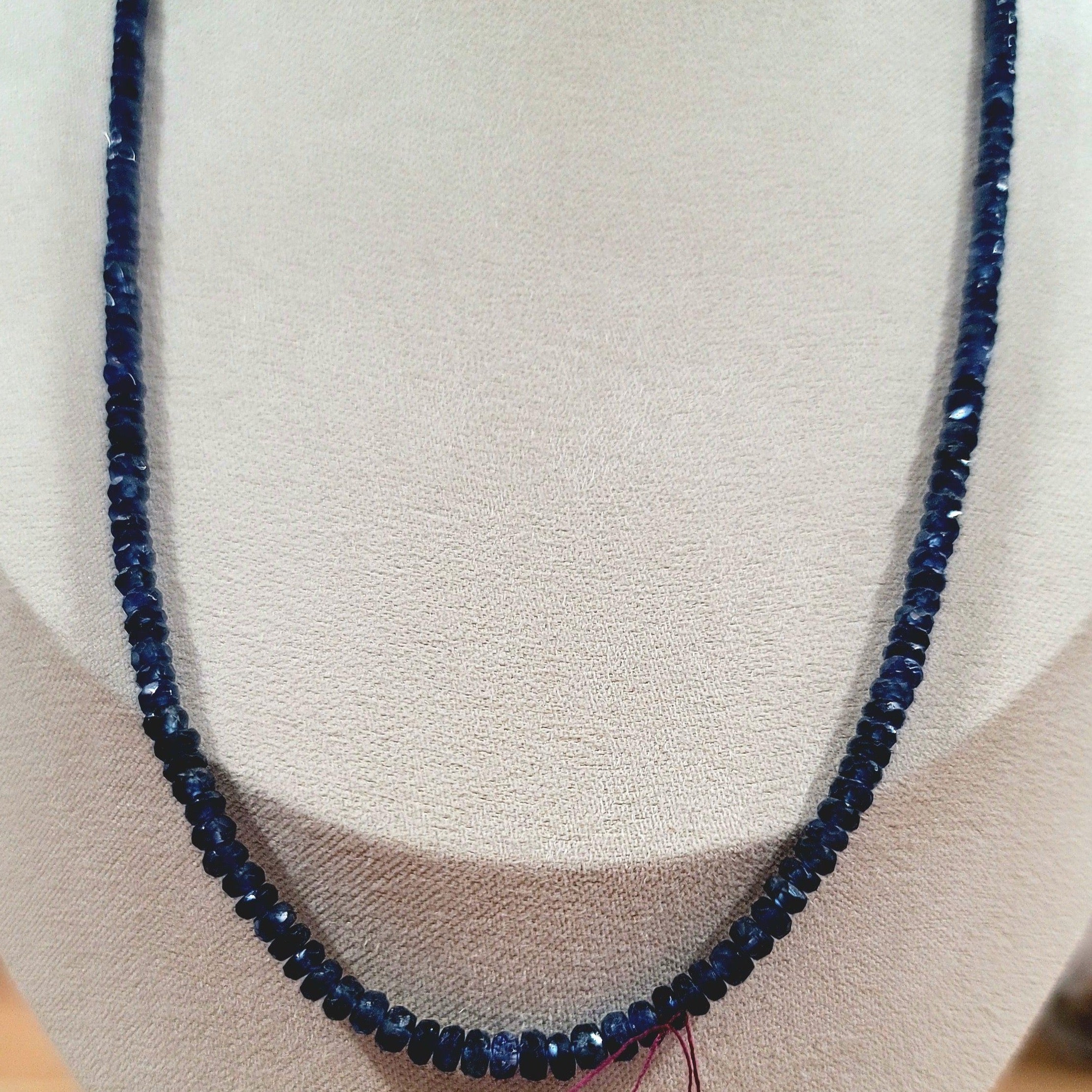 Sapphire Micro Faceted Necklace