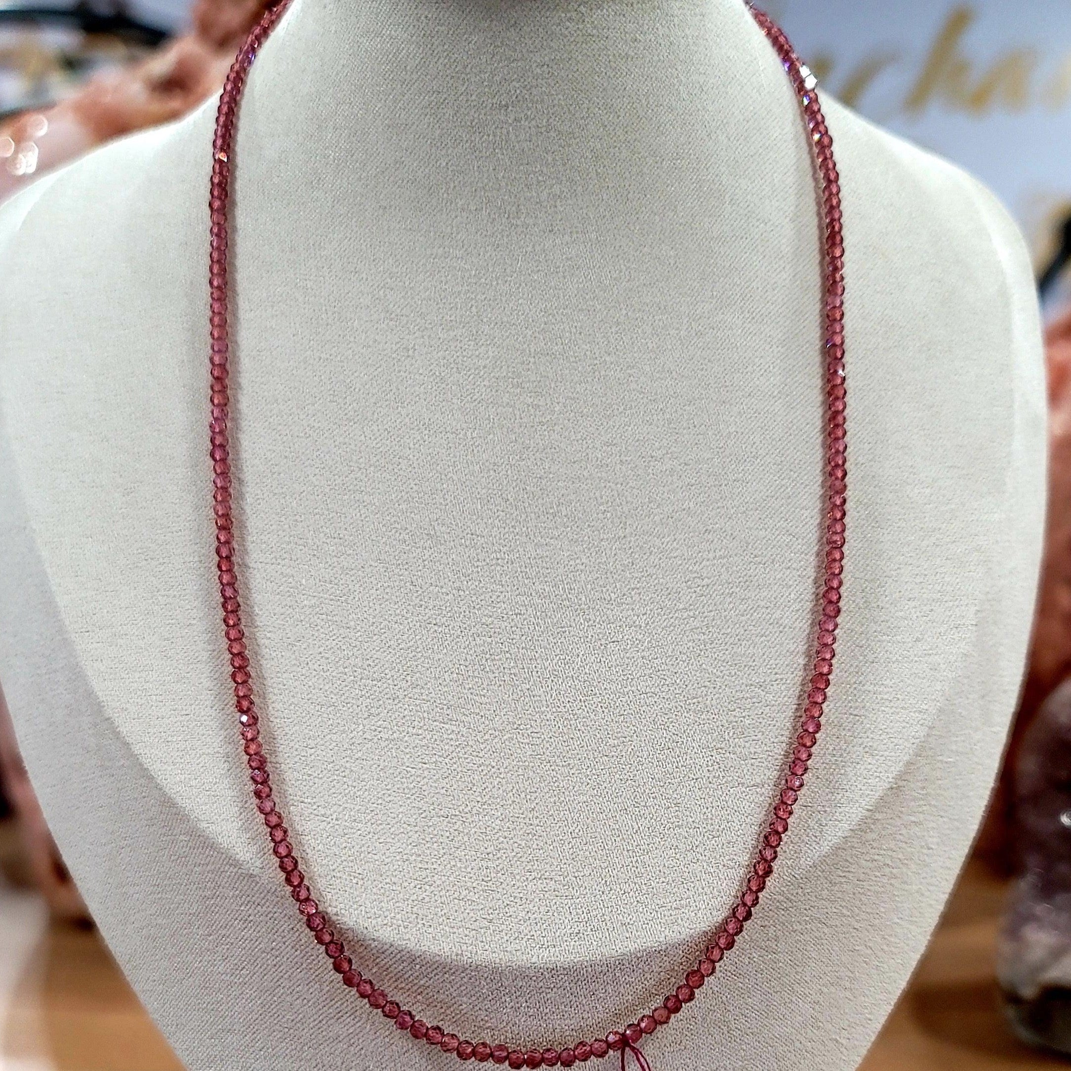 Tourmaline Micro Faceted Necklace