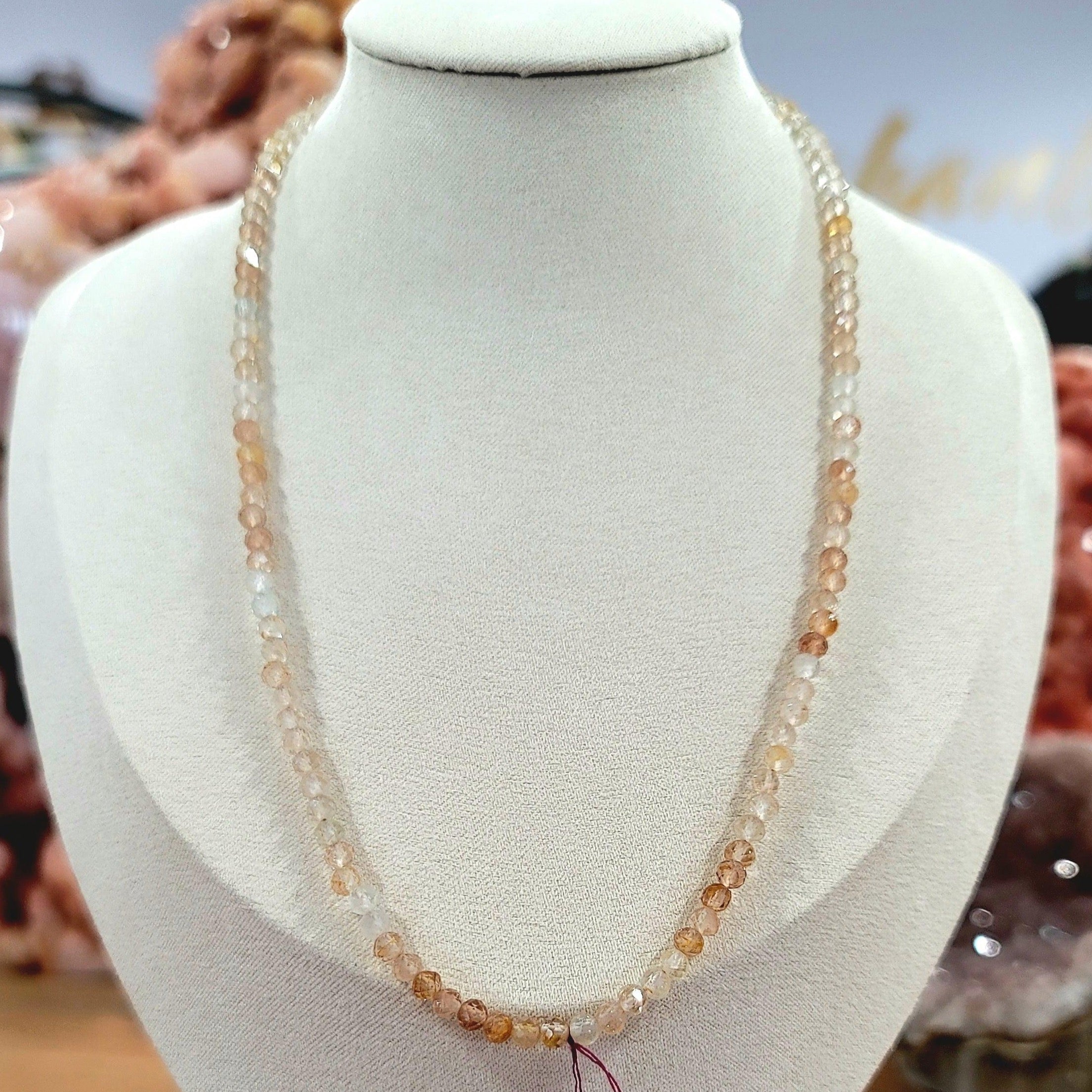 Imperial Topaz Micro Faceted Necklace