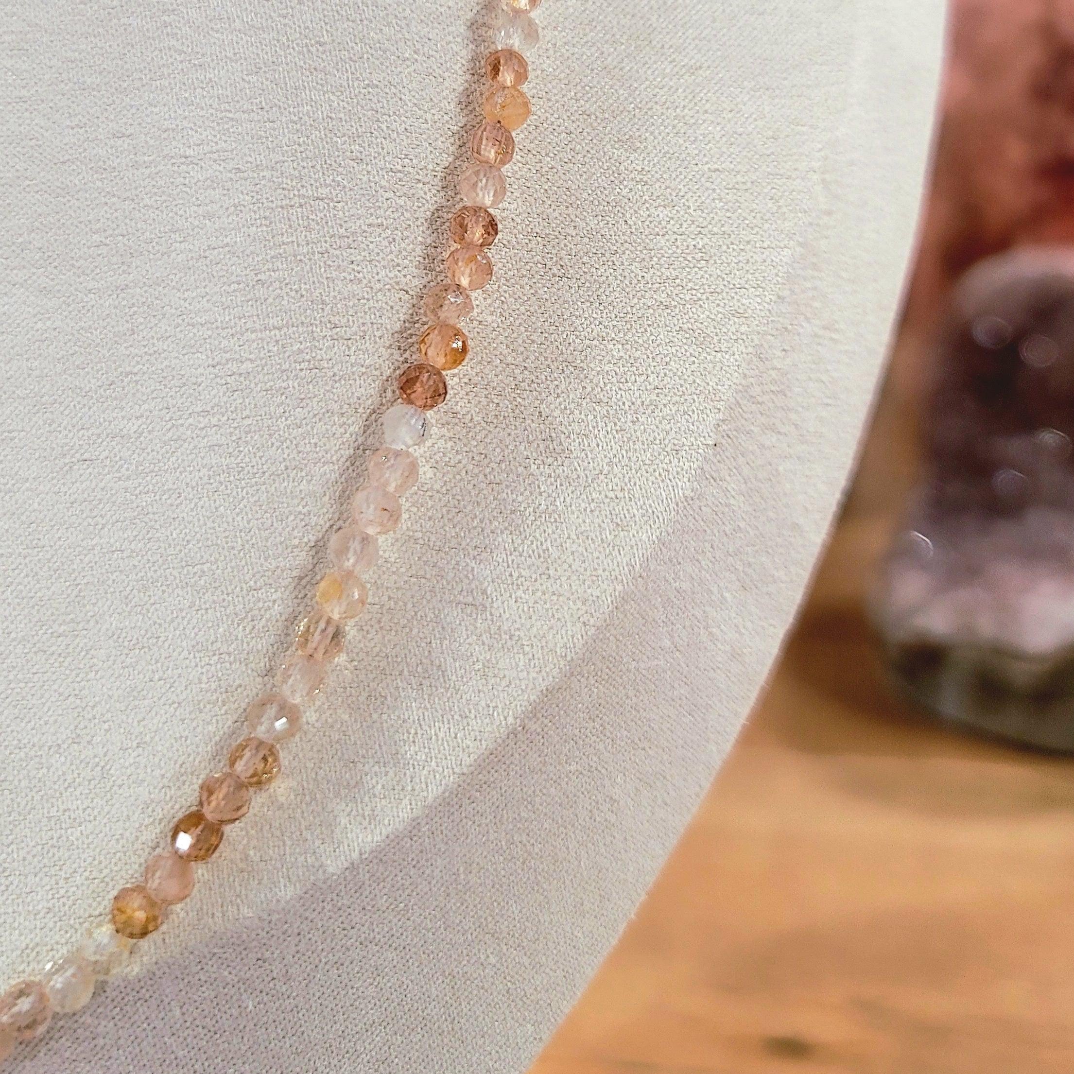 Imperial Topaz Micro Faceted Necklace