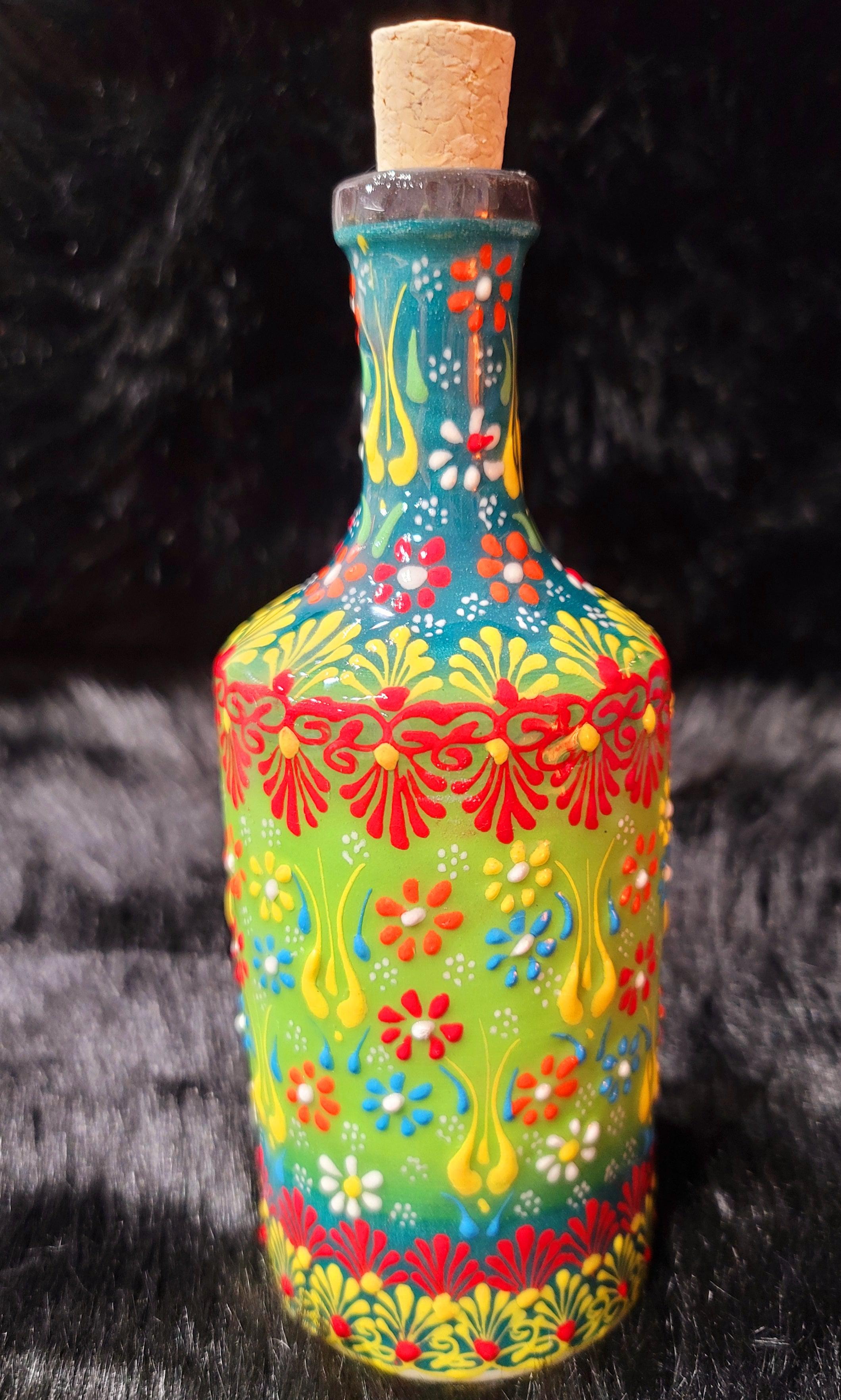 Turkish Ceramic Olive Oil Bottle