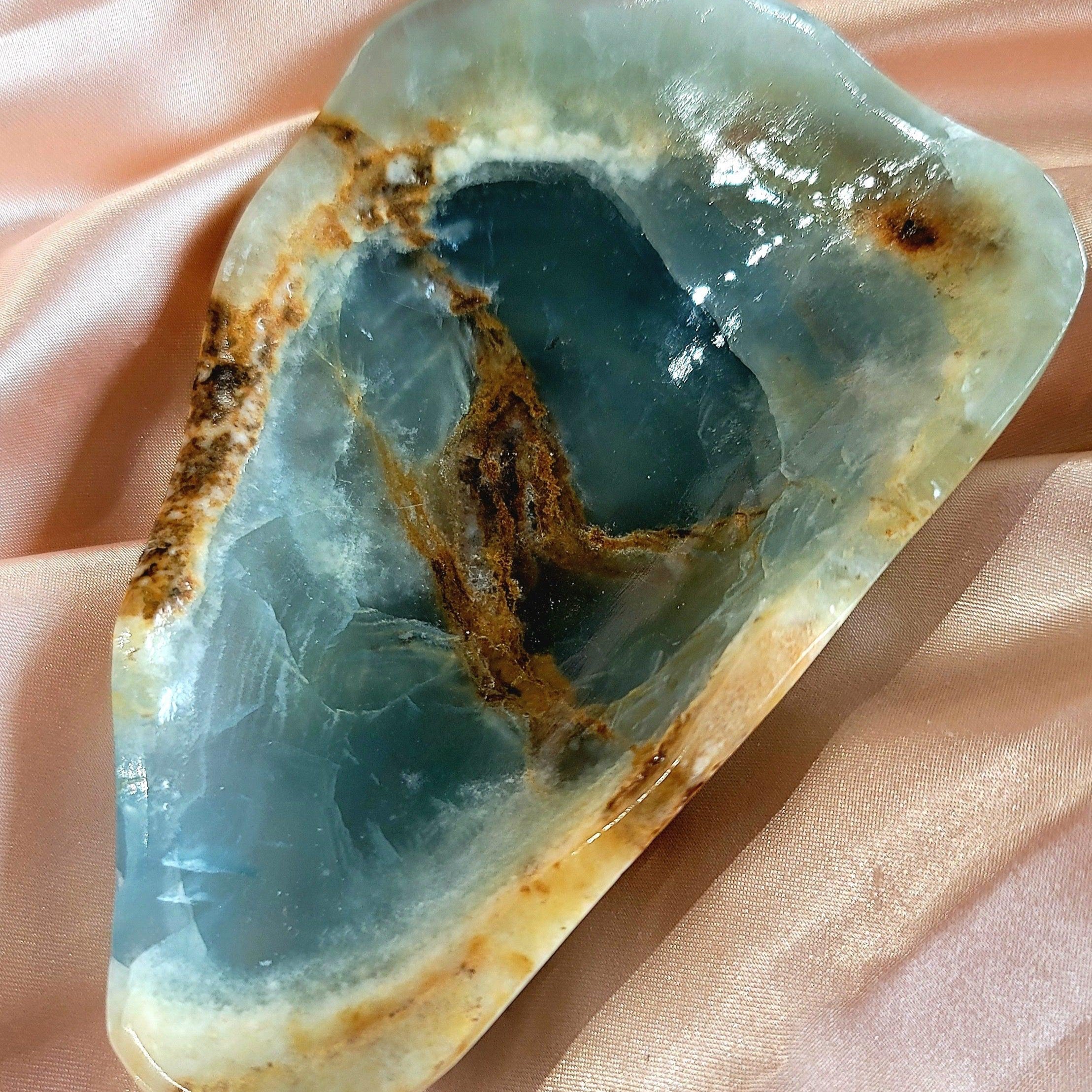 Blue Onyx Bowl for Happiness, Healing and Peace
