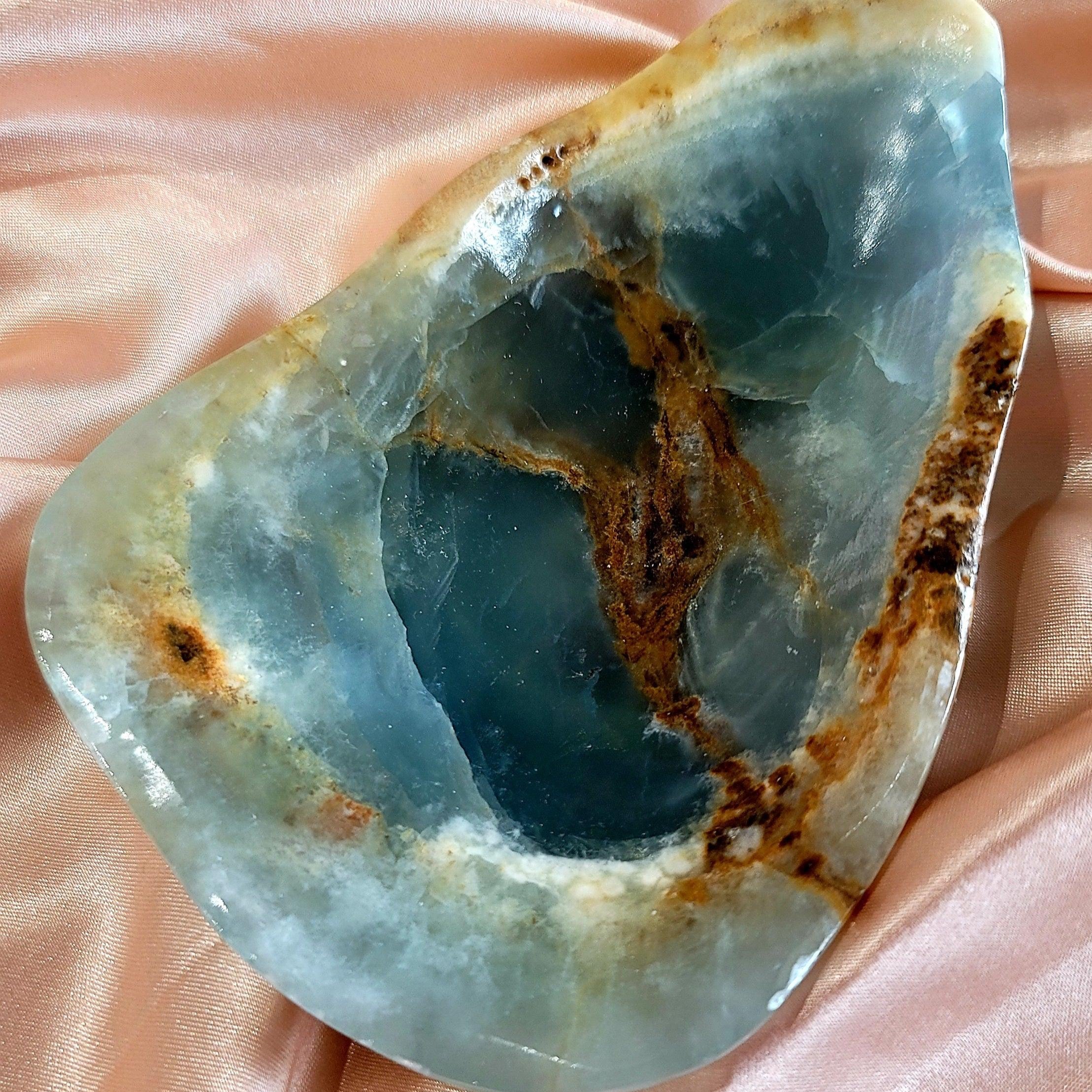 Blue Onyx Bowl for Happiness, Healing and Peace