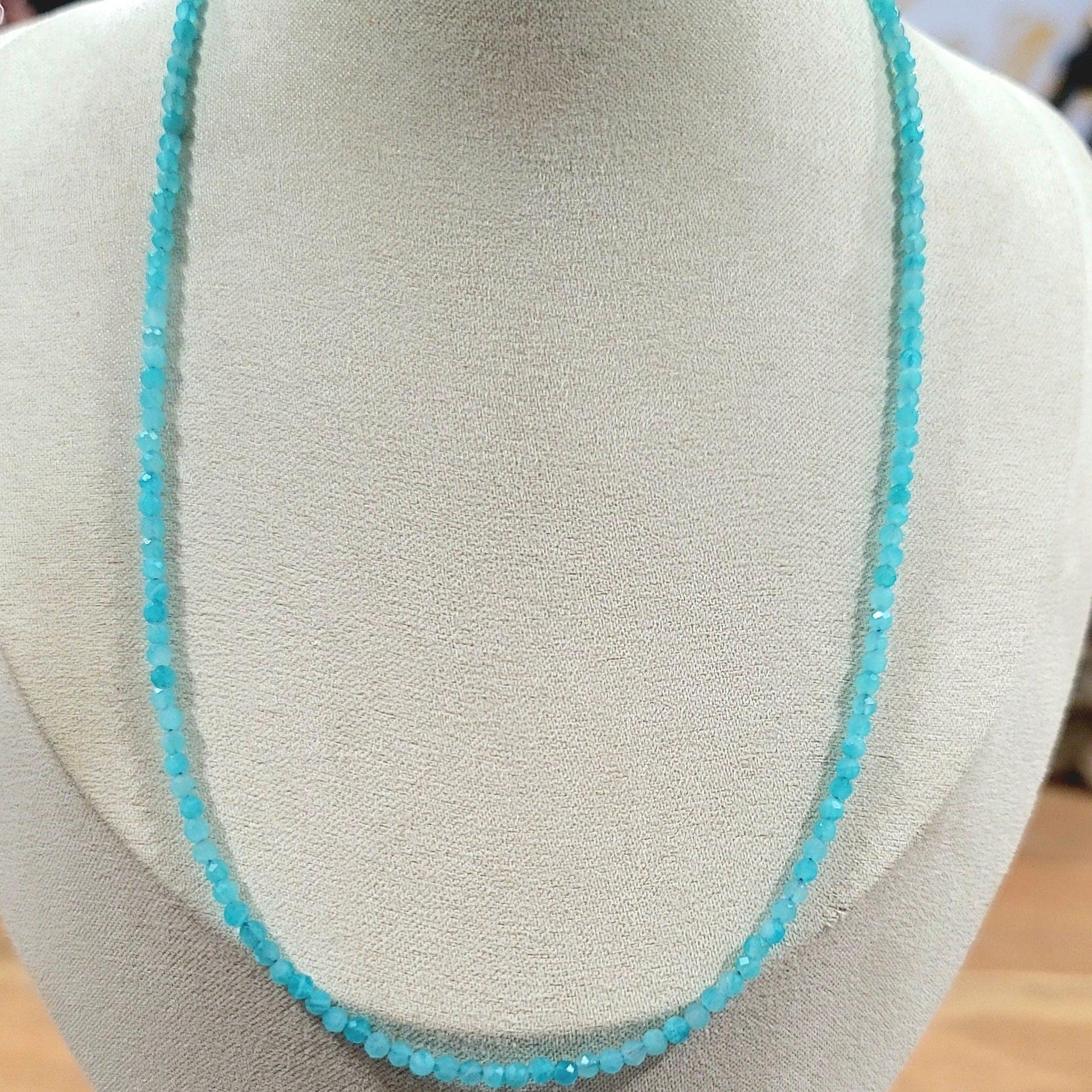 Amazonite Micro Faceted Necklace