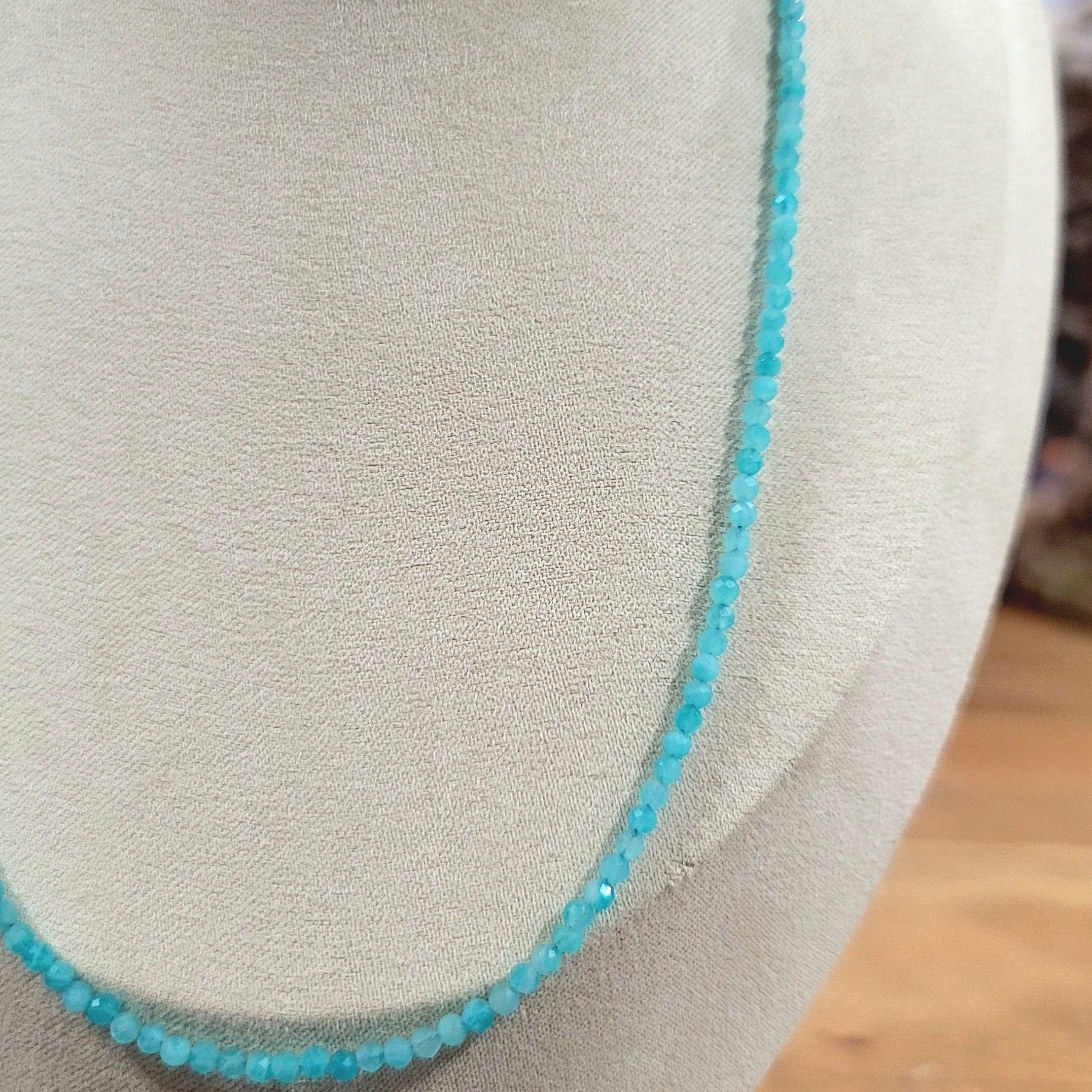 Amazonite Micro Faceted Necklace