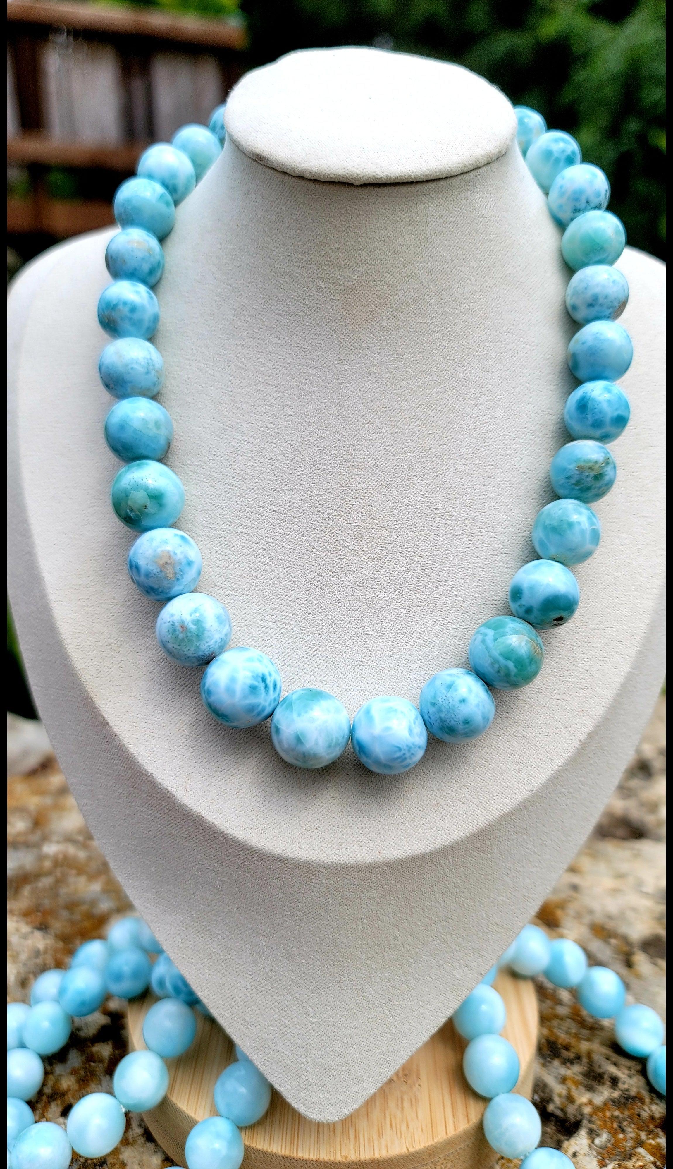 Larimar Necklace for Tranquility