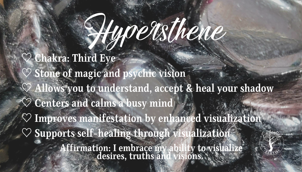 Hypersthene Tumble for Calm, Magic and Improved Manifestation
