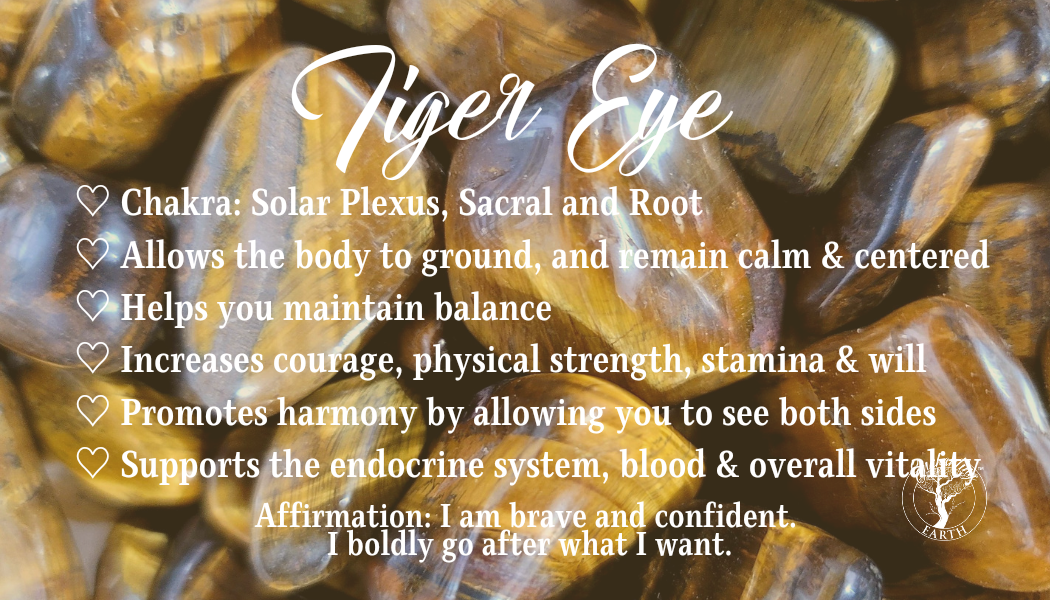 Tiger Eye Tumble for Courage and Strength