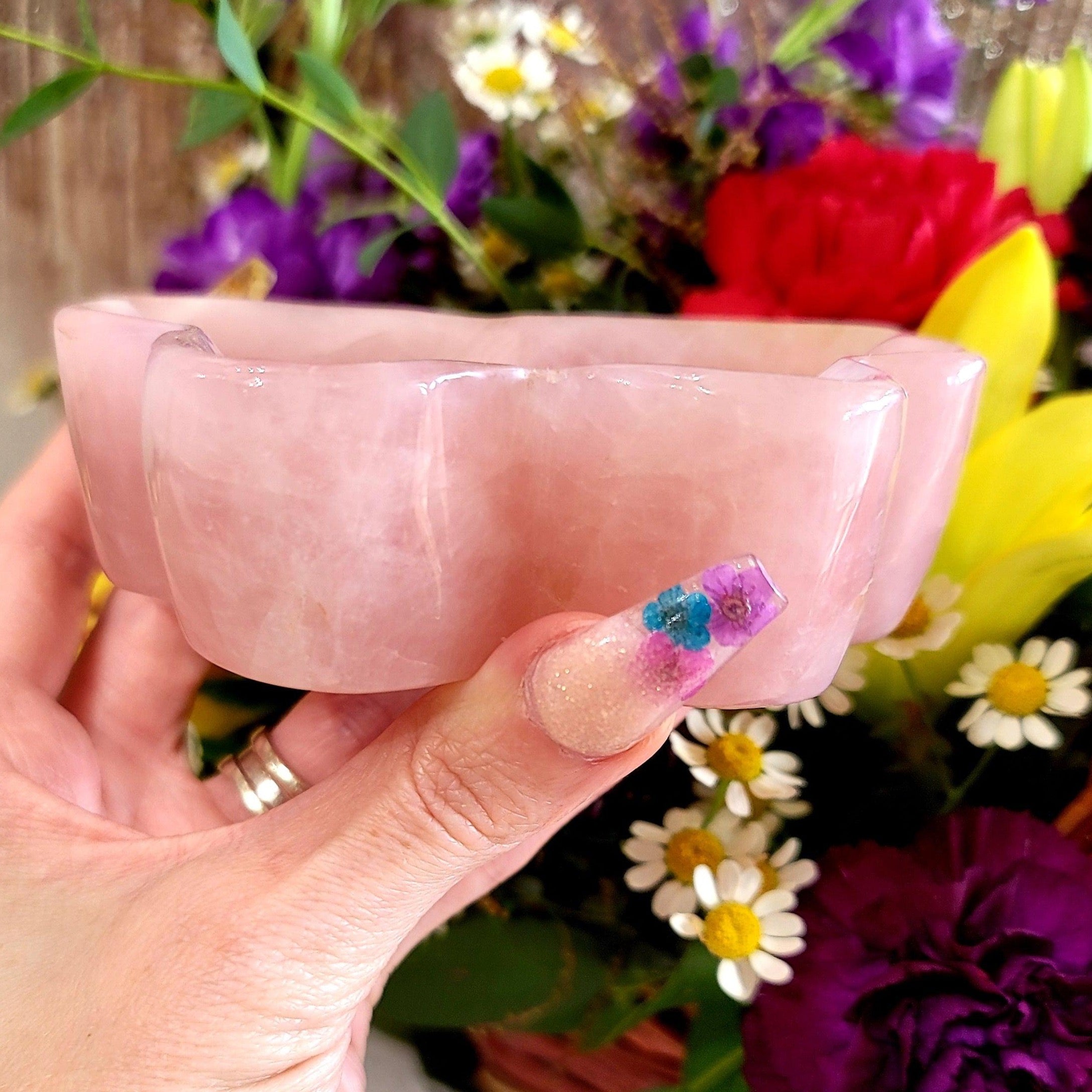 🦋Enchanting Exclusive🦋 Rose Quartz Butterfly Bowl
