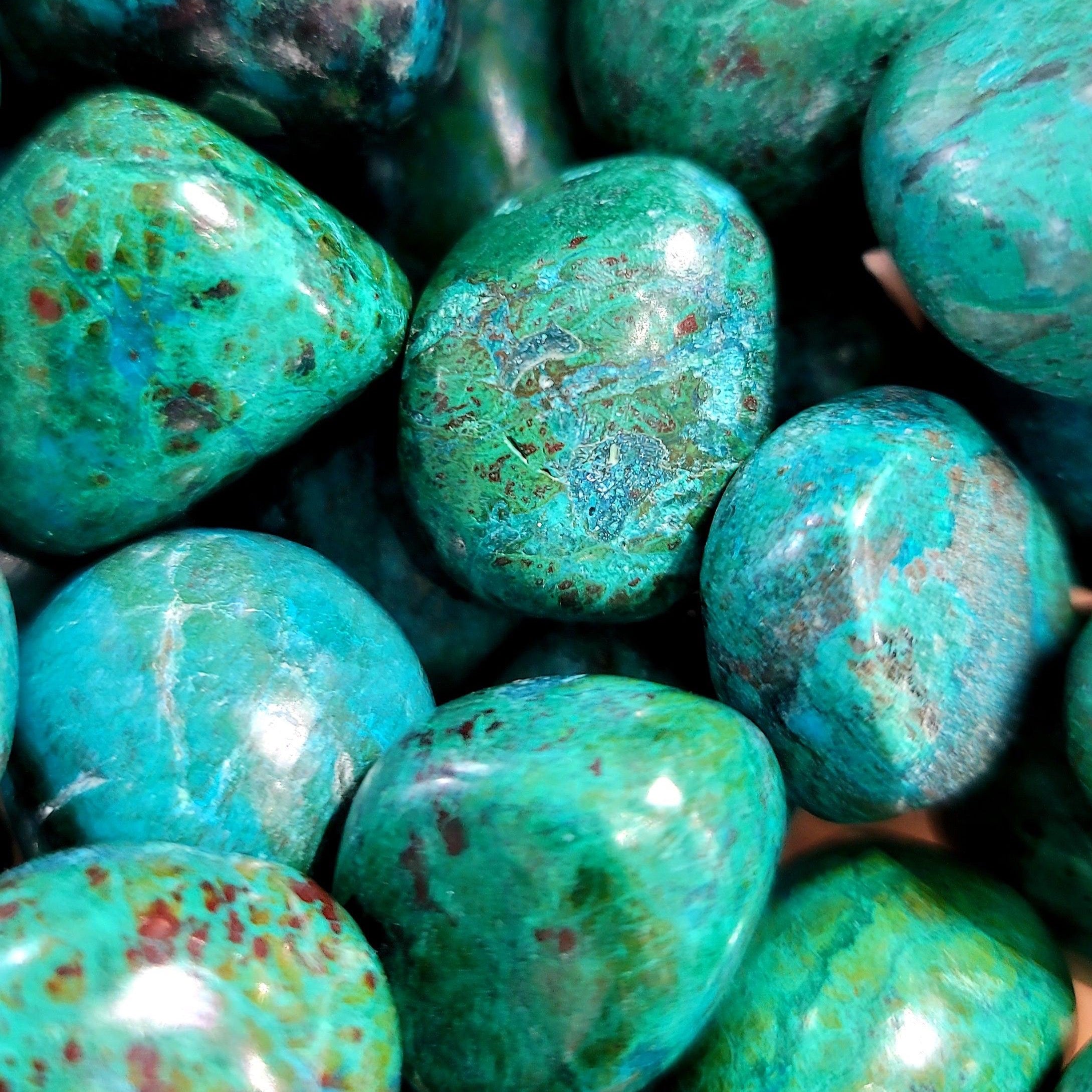 Chrysocolla Tumble for Empowerment, Harmony and Truth