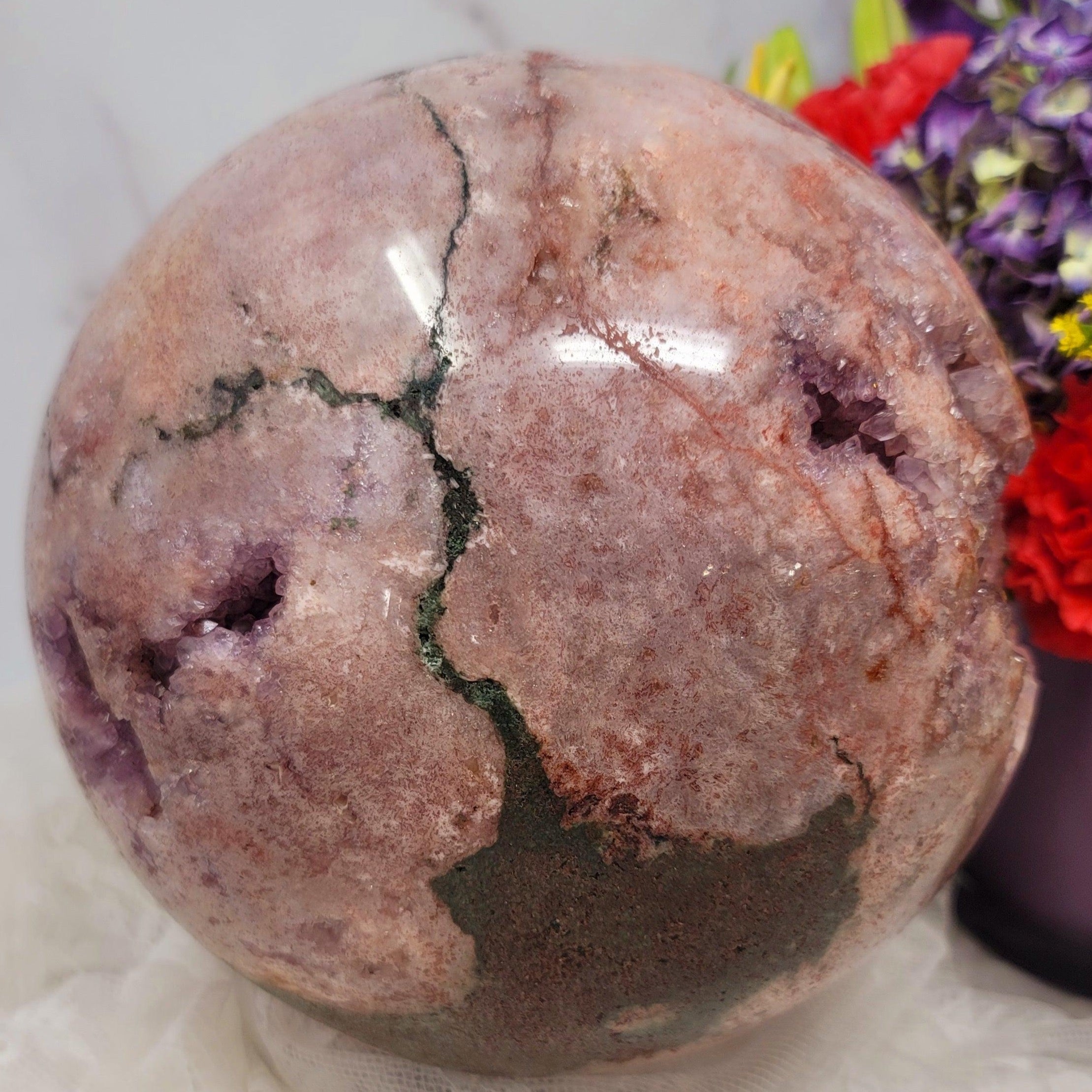 XXL Pink Amethyst Sphere