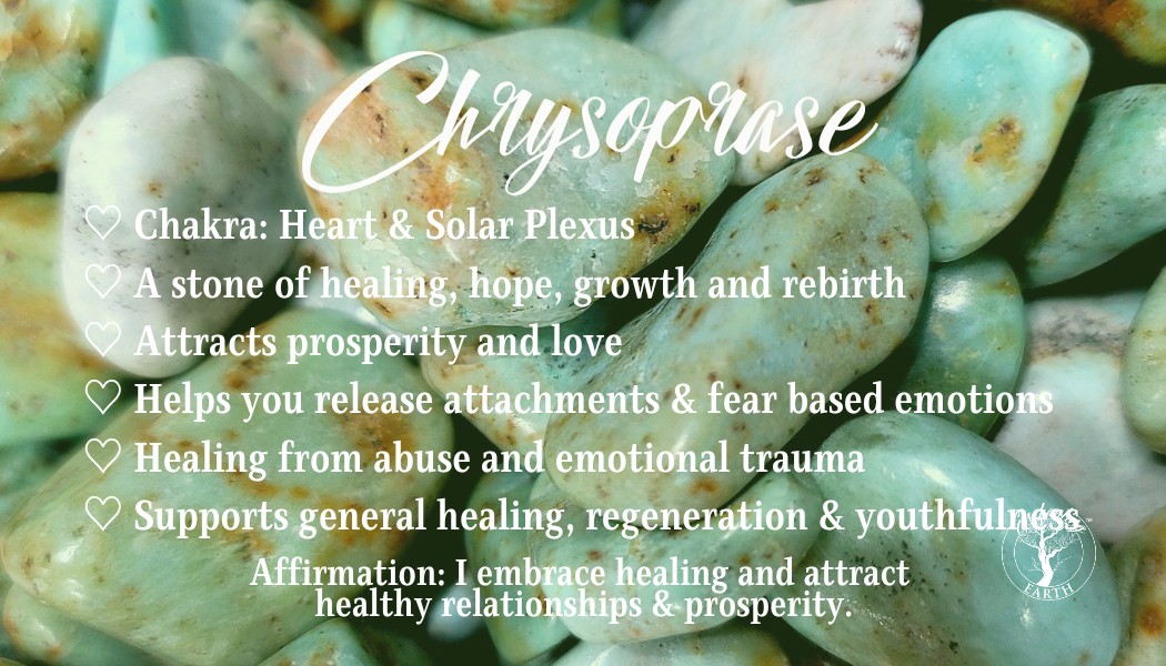 Chrysoprase Pendant .925 Silver for Heart Healing, Growth & Rebirth