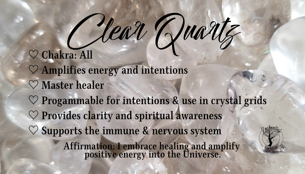 Clear Quartz Chumpi Stones for Ancestral Lineage Work and Shamaic Journey