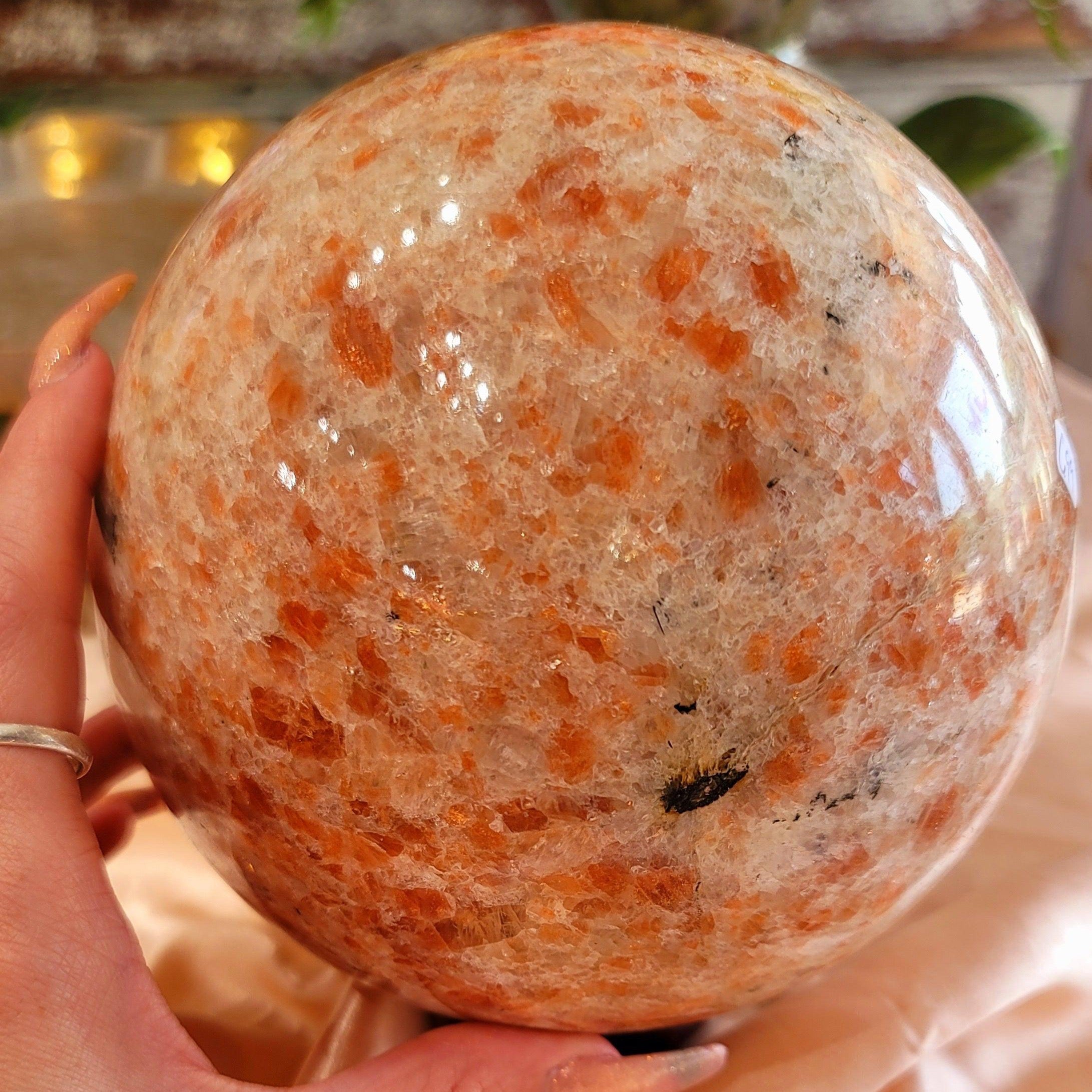 XL Sunstone Sphere for Joyful Creativity
