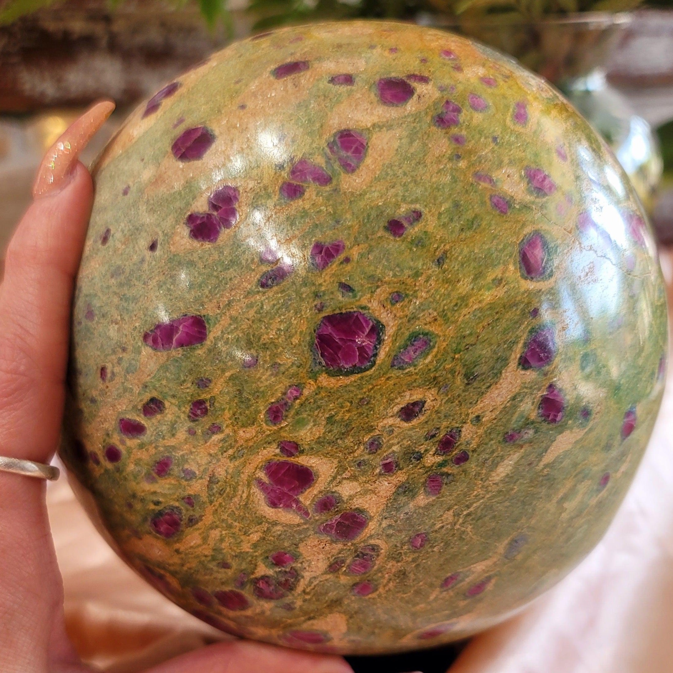 XL Ruby Fuschite for Emotional Healing and Passion