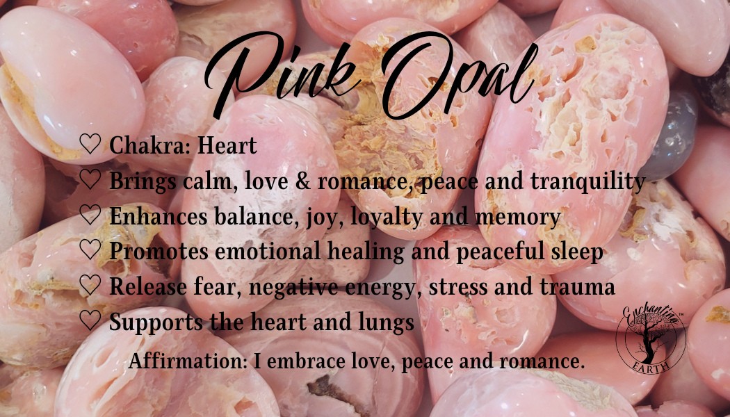 Pink Opal Bracelet for Emotional Healing, Joy and Romance