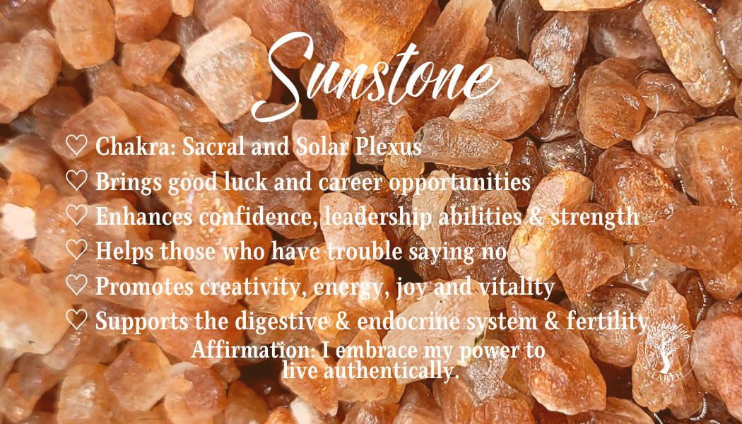 Sunstone Tumble for Leadership and Strength