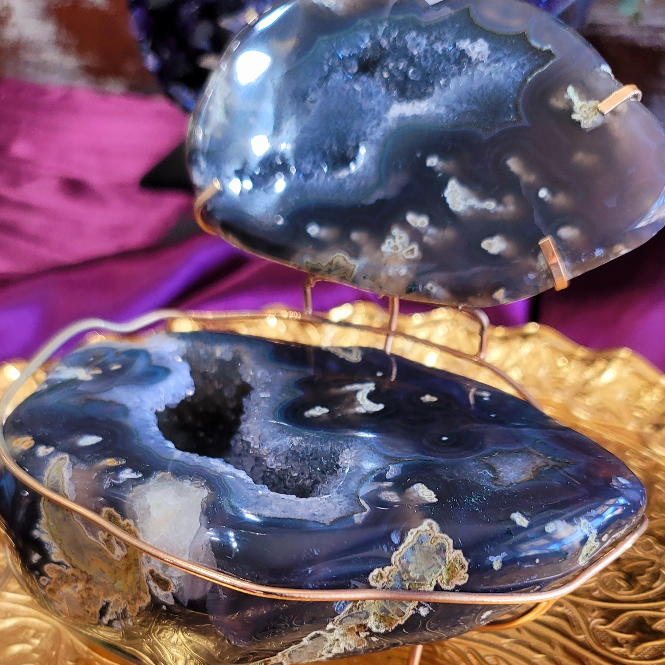 Agate Geode Jewelry Box