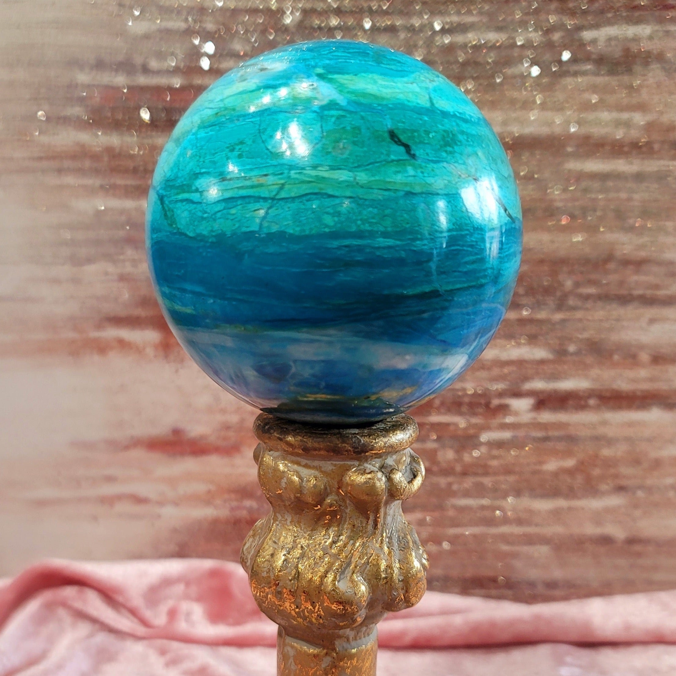 Peruvian Blue Opal Sphere