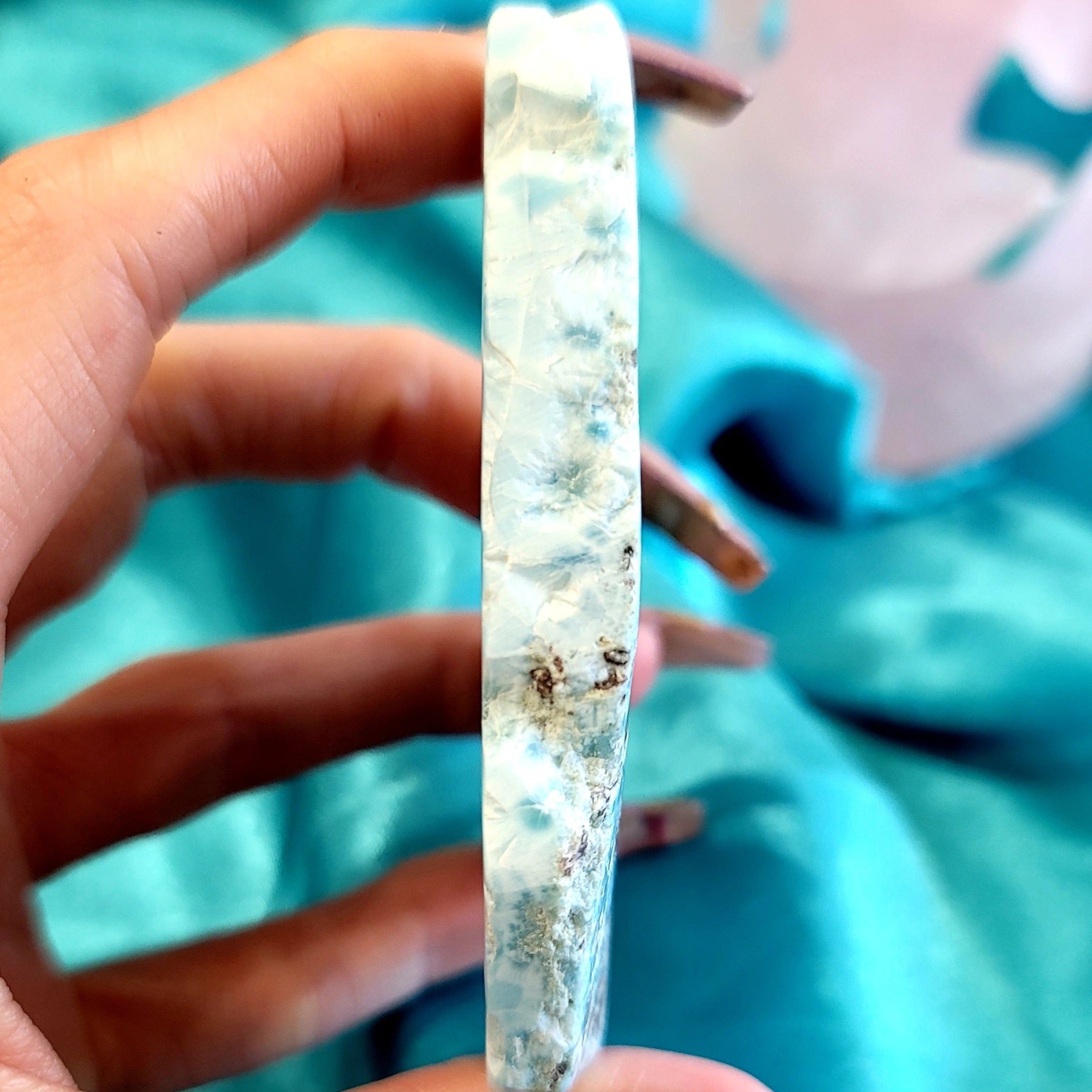 AAA Larimar Slice for Peace and Tranquility