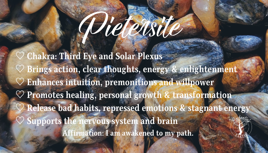 Pietersite Tumble for Intuition, Transformation and Willpower