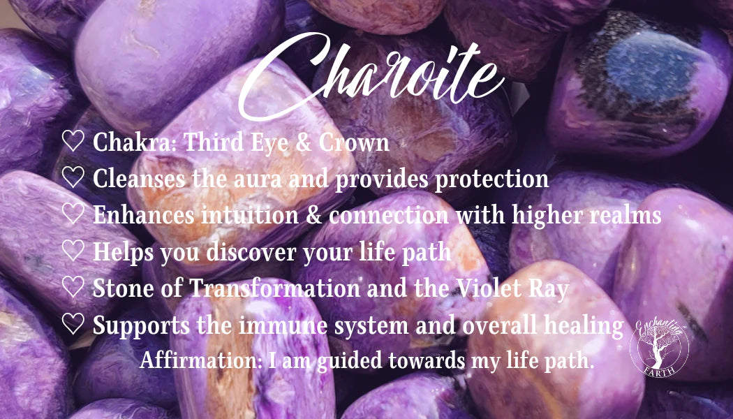 Charoite Bracelet for Connection with Higher Realms and Intuition