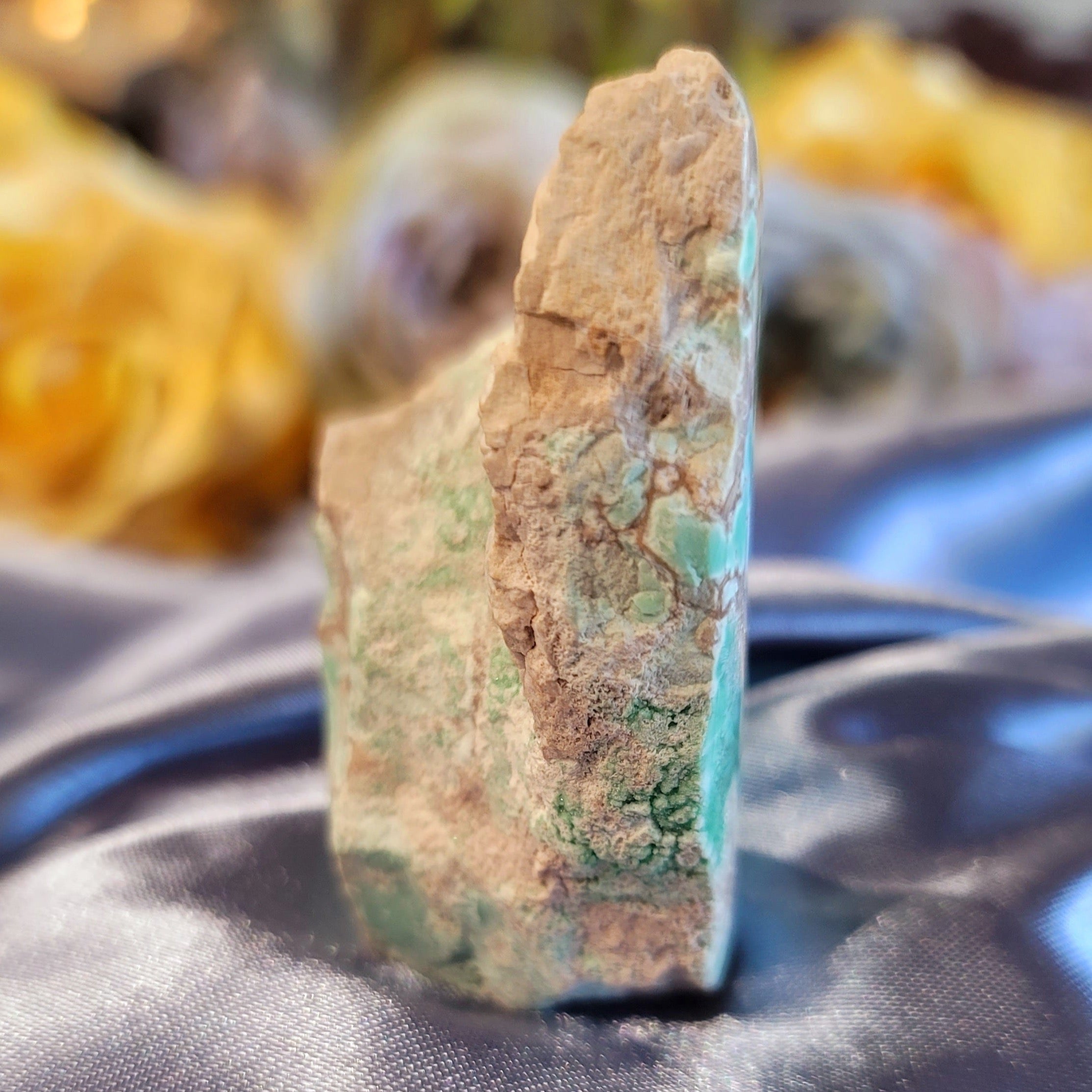 Lucin Variscite Free Form for Emotional Healing, Joy, Love and Prosperity